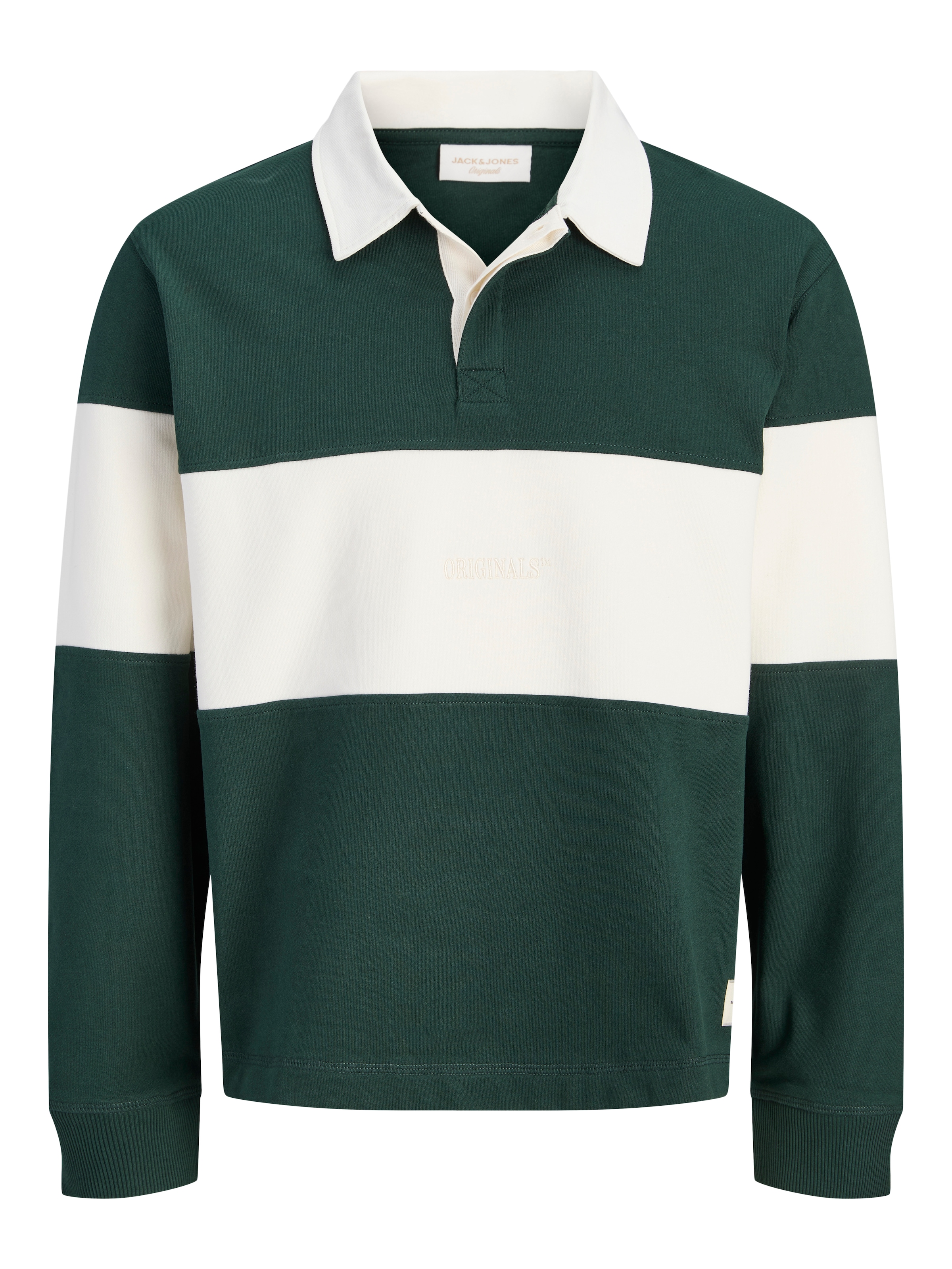 Jack & Jones Sweatshirt »JORFREDERIKSBERG BLOCKING SWEAT POLO SN«, Baumwolle, relaxed fit
