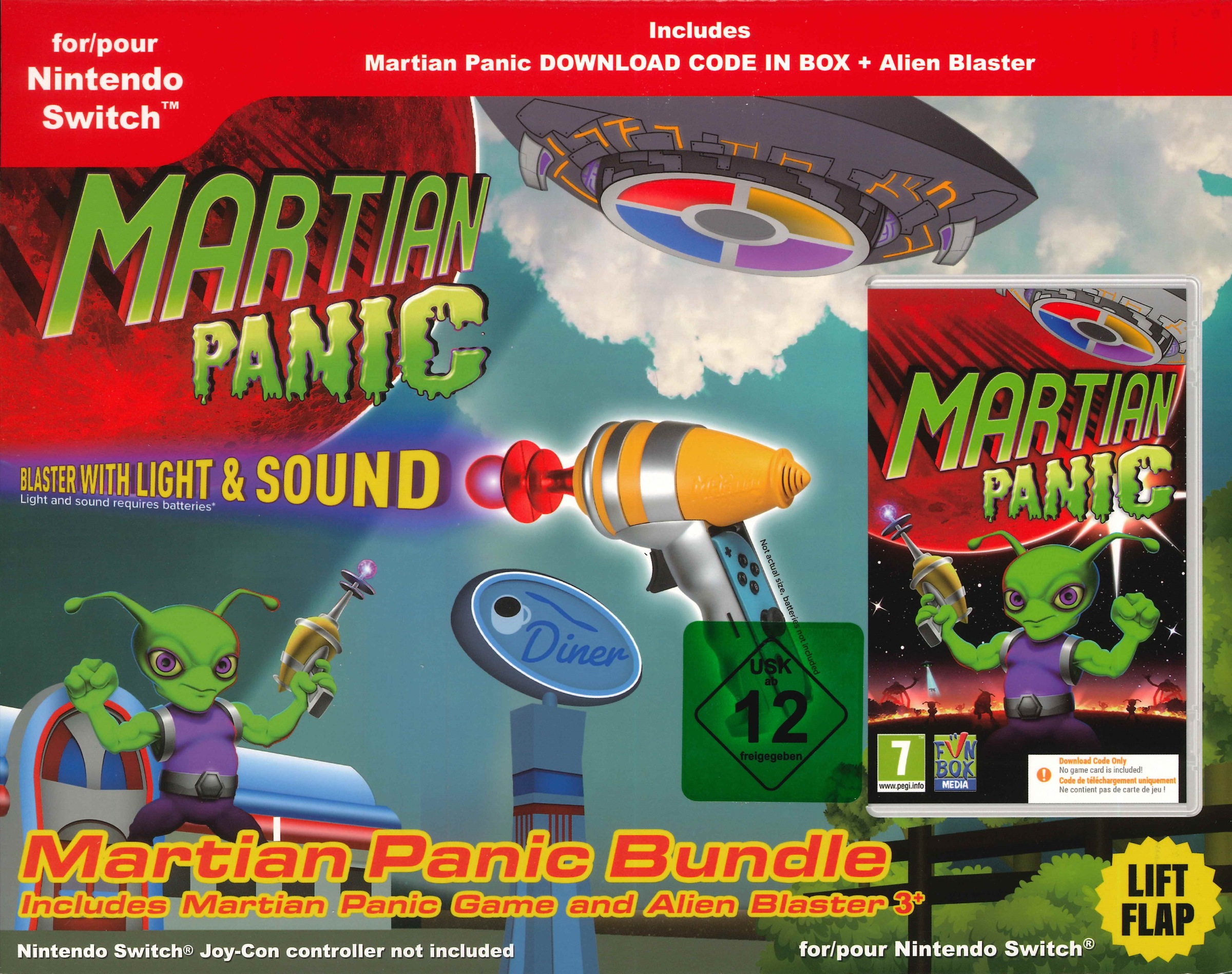Spielesoftware »Martian Panic (Code in a Box) Bundle inkl. Alien Blaster«, Nintendo Switch