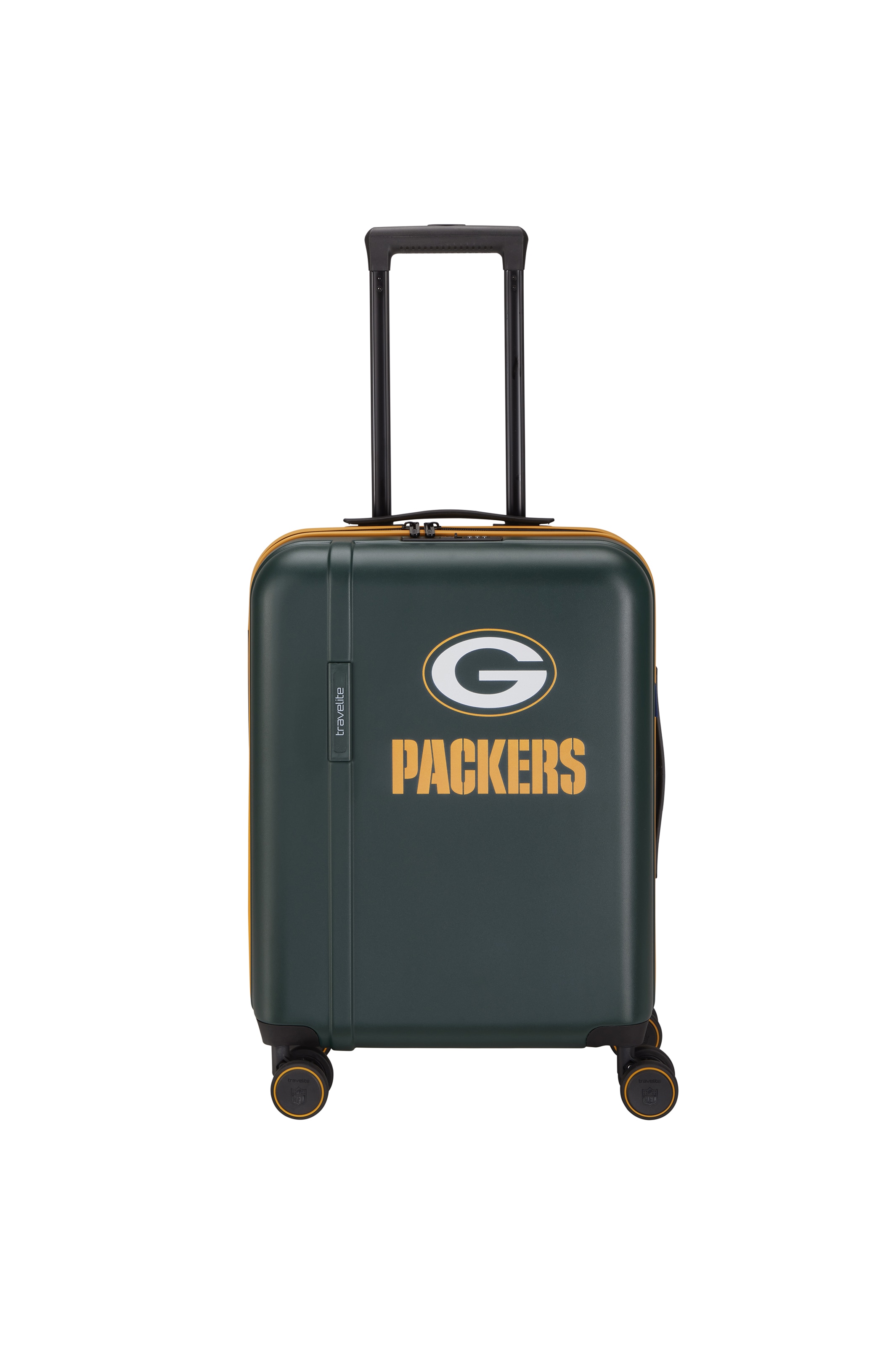 travelite »travelite x NFL Koffer Hartschale« 36 l 4 Rollen mit TSA-Schloss und 4 Doppelrollen – offizielles NFL-Teamdesign