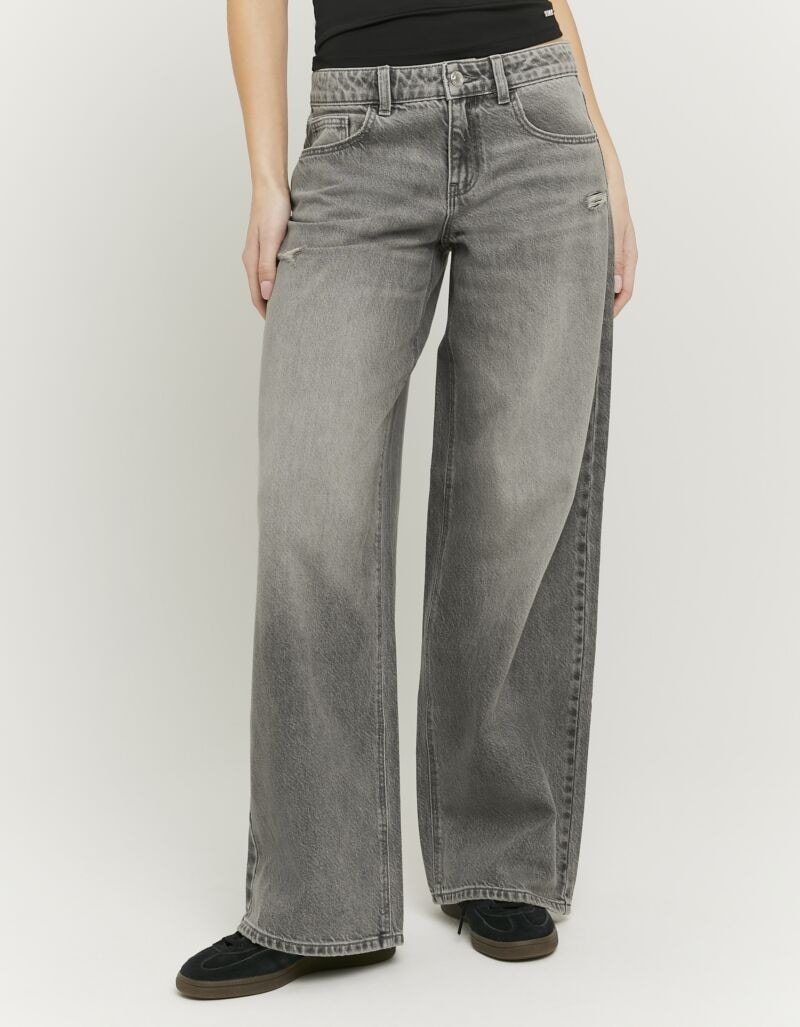 Tally Weijl Low-rise-Jeans »SPADEDODA« aus hochwertigem Baumwoll-Lyocell-Mix, tief geschnitten in weitem Fit