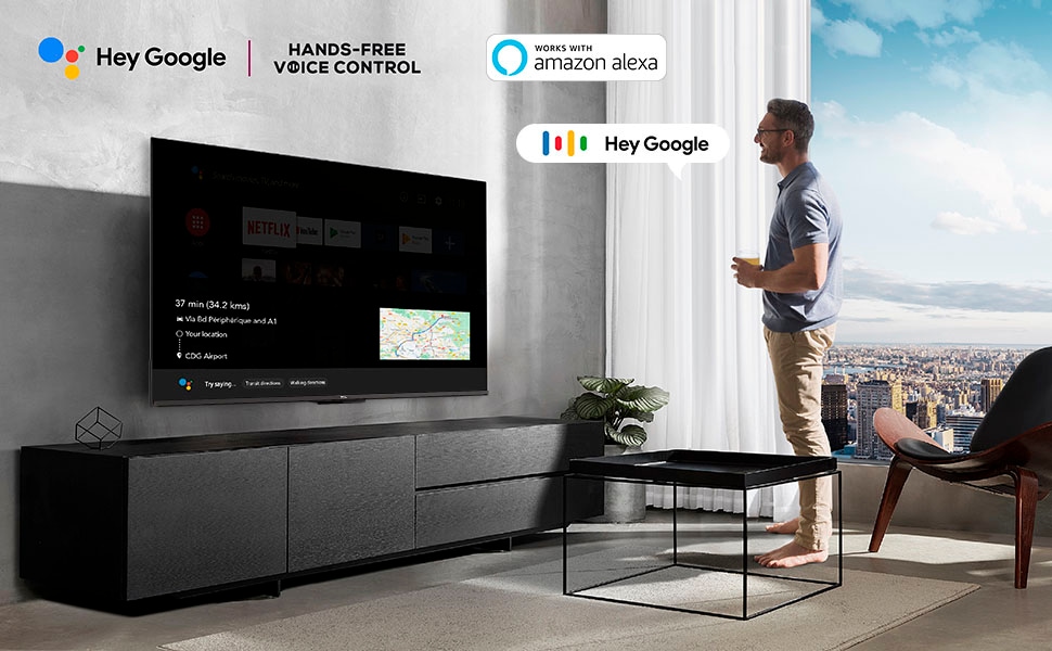 cm/43 HDR Smart-TV-Google Dolby 4K bestellen Zoll, Ultra HDMI TCL 108 Atmos, LED-Fernseher jetzt Metallgehäuse HD, bei OTTO »43P731X1«, Premium, 2.1, TV,