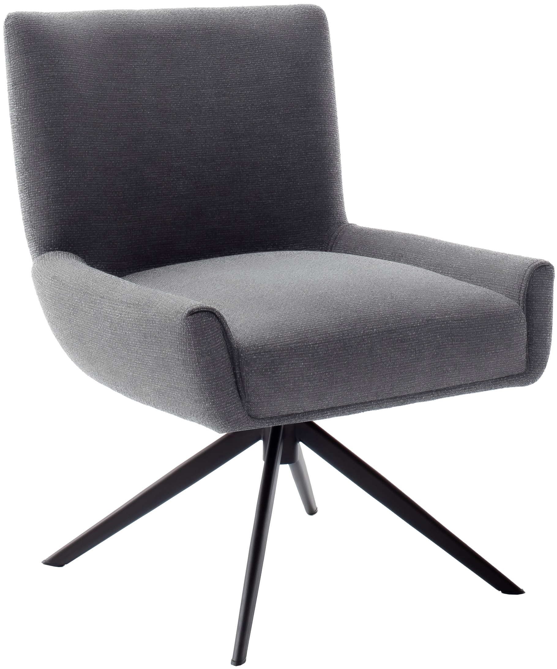 MCA furniture 4-Fußstuhl »WILSON Esszimmerstuhl, Armlehnstuhl, Polsterstuhl, modern«, (Set), 1 St., Flachgewebe, Stuhl, Armlehnenstuhl, drehbar, Taschenfederkern, belastbar 160 kg,XXL