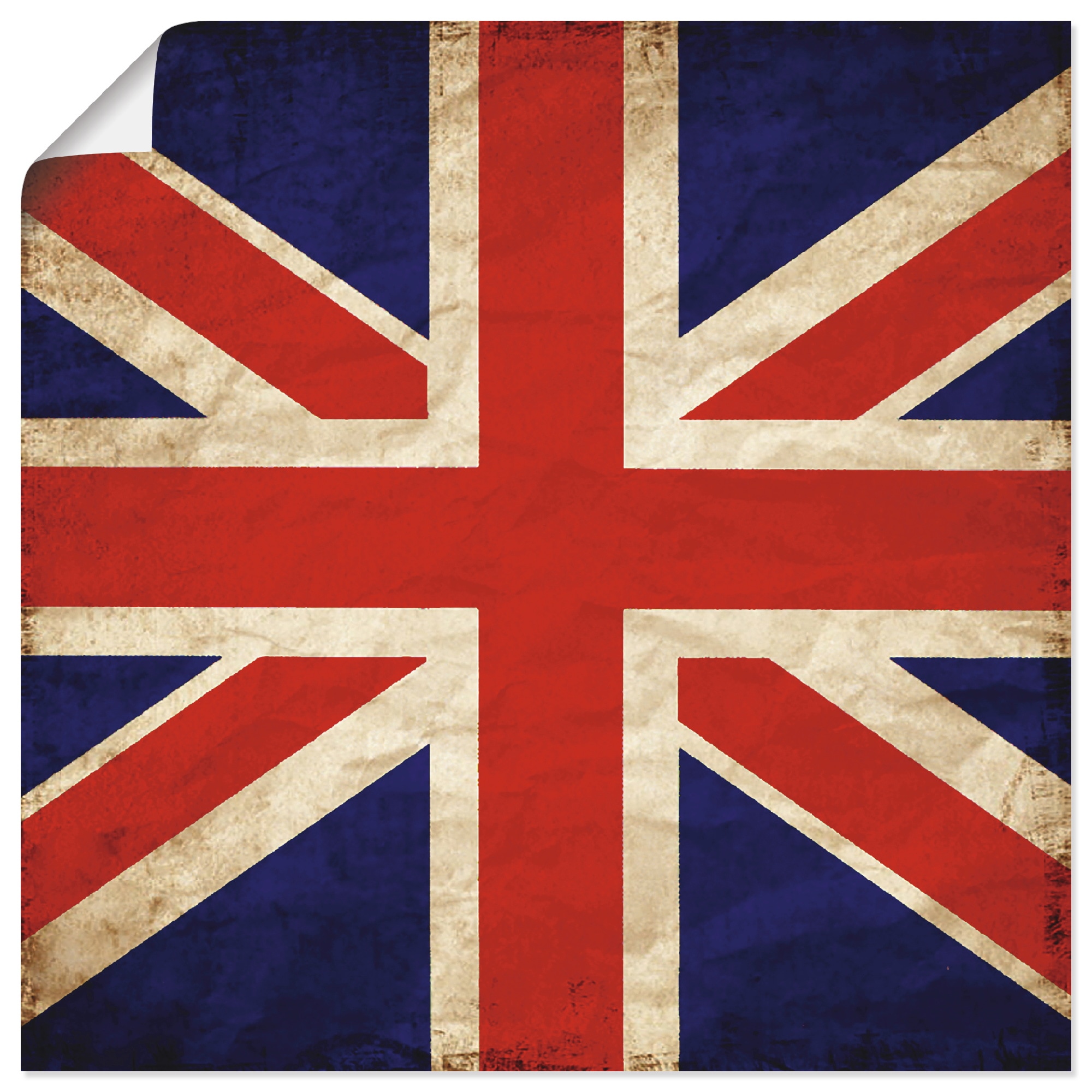 Artland Wandbild »Vereinigtes Königreich Flagge«, Zeichen, (1 St.), als  Alubild, Leinwandbild, Wandaufkleber oder Poster in versch. Größen  bestellen im OTTO Online Shop