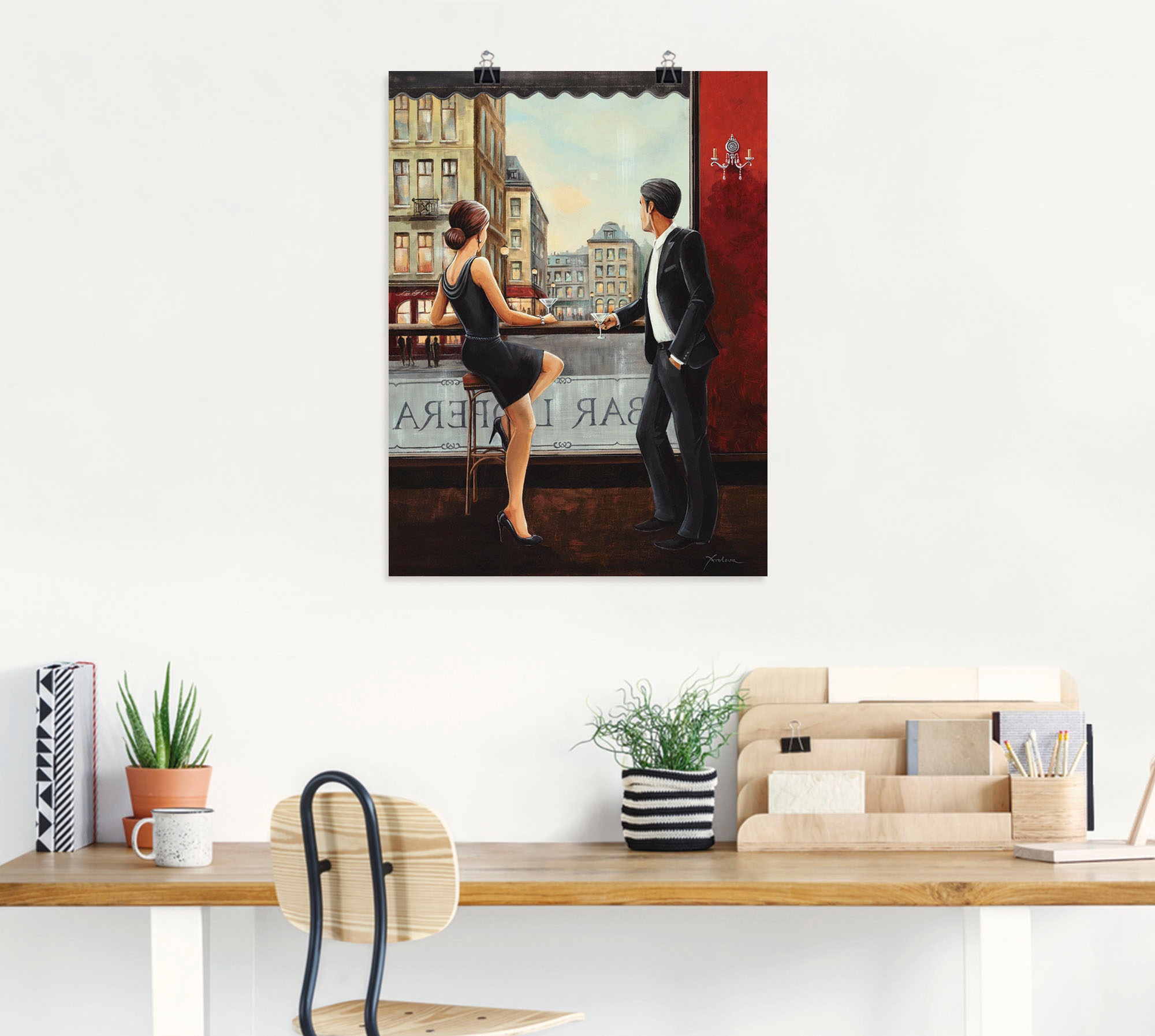 Artland Wandbild »Bar«, Bar & Lounges, (1 St.), als Alubild, Outdoorbild, Leinwandbild, Poster, Wandaufkleber