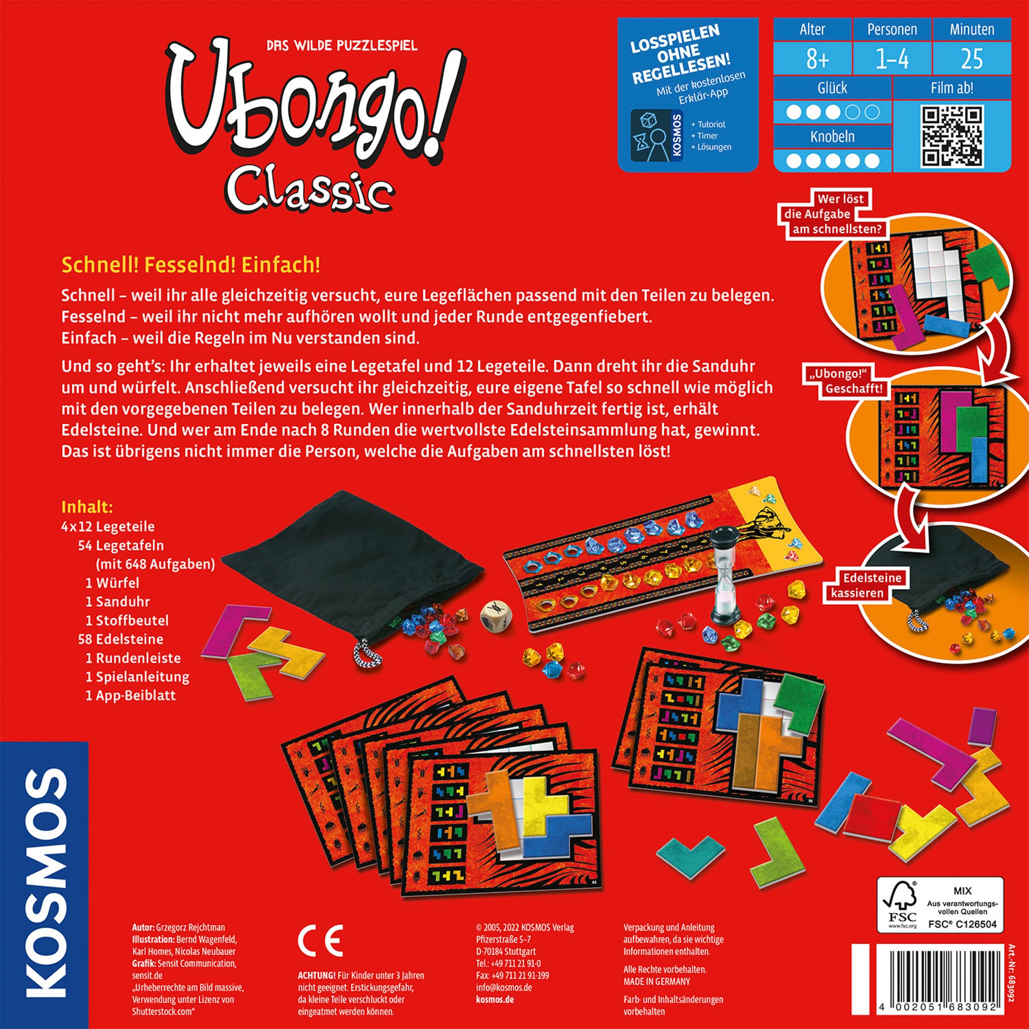 Kosmos Spiel »Ubongo! Classic 2022«, Made in Germany