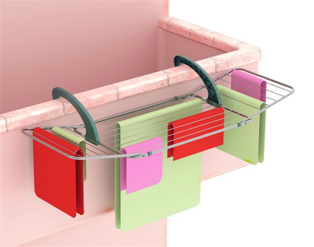 Bischof Colombo Heizungs- und Balkonwäschetrockner »Balcony«, 18 m Trockenlänge, Stahl/Kunststoff, ausziehbar