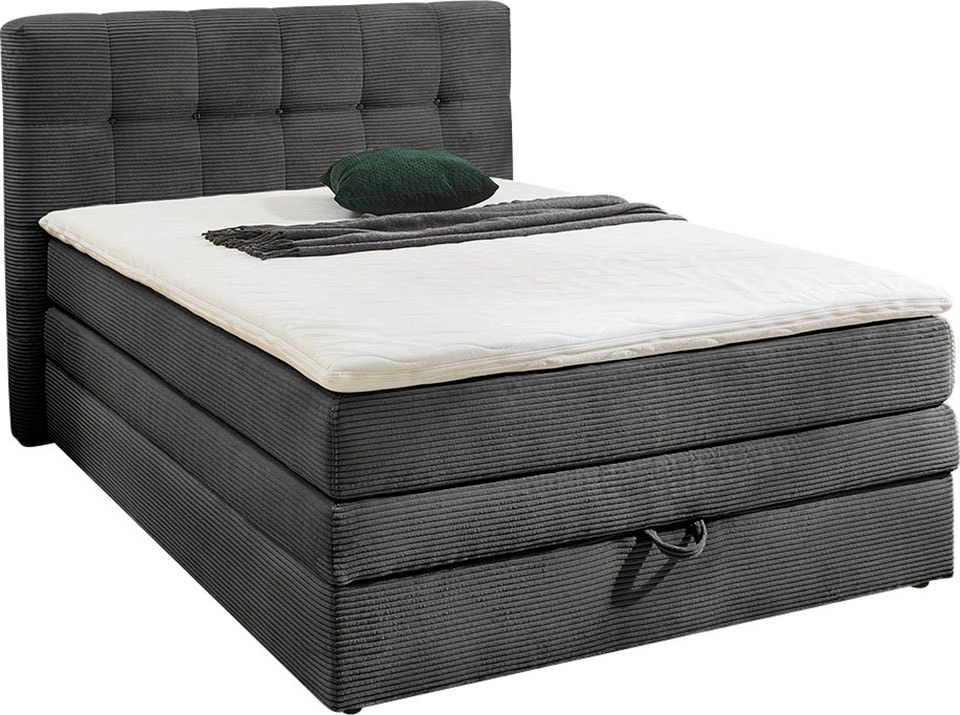 Jockenhöfer Gruppe Boxspringbett Amy, mit Bettkasten und Kaltschaum-Topper