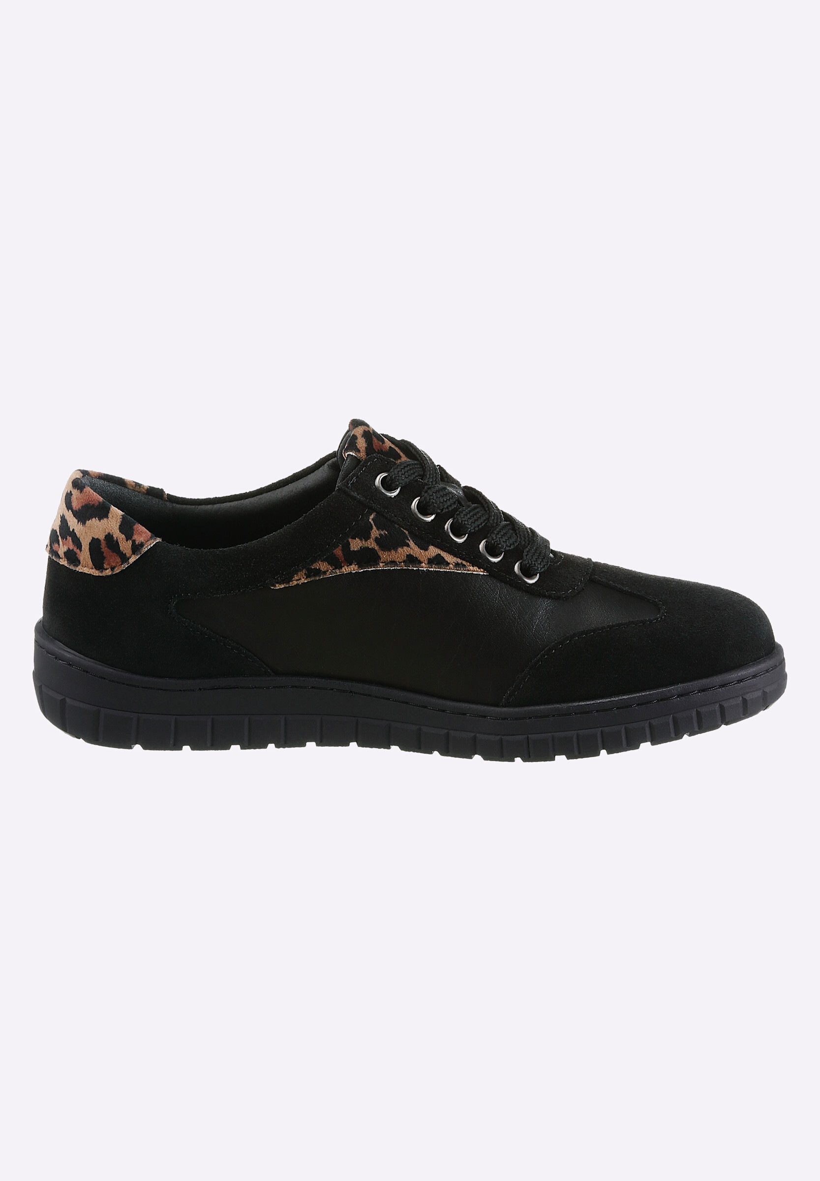airsoft modern+ Schnürschuh »Sneaker Sneaker mit Details im Leo-Dessin«