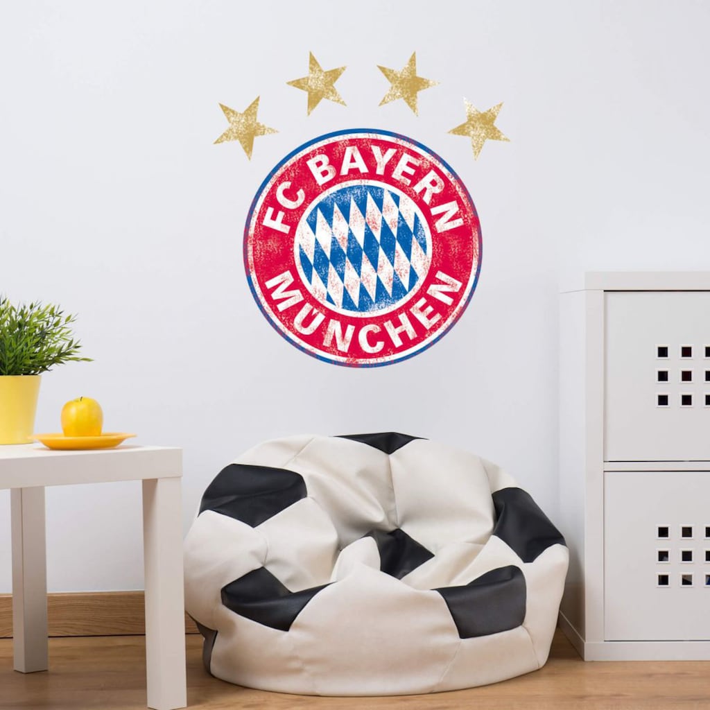 Wall-Art Wandtattoo »FC Bayern München Logo Vintage«, (1 St.)