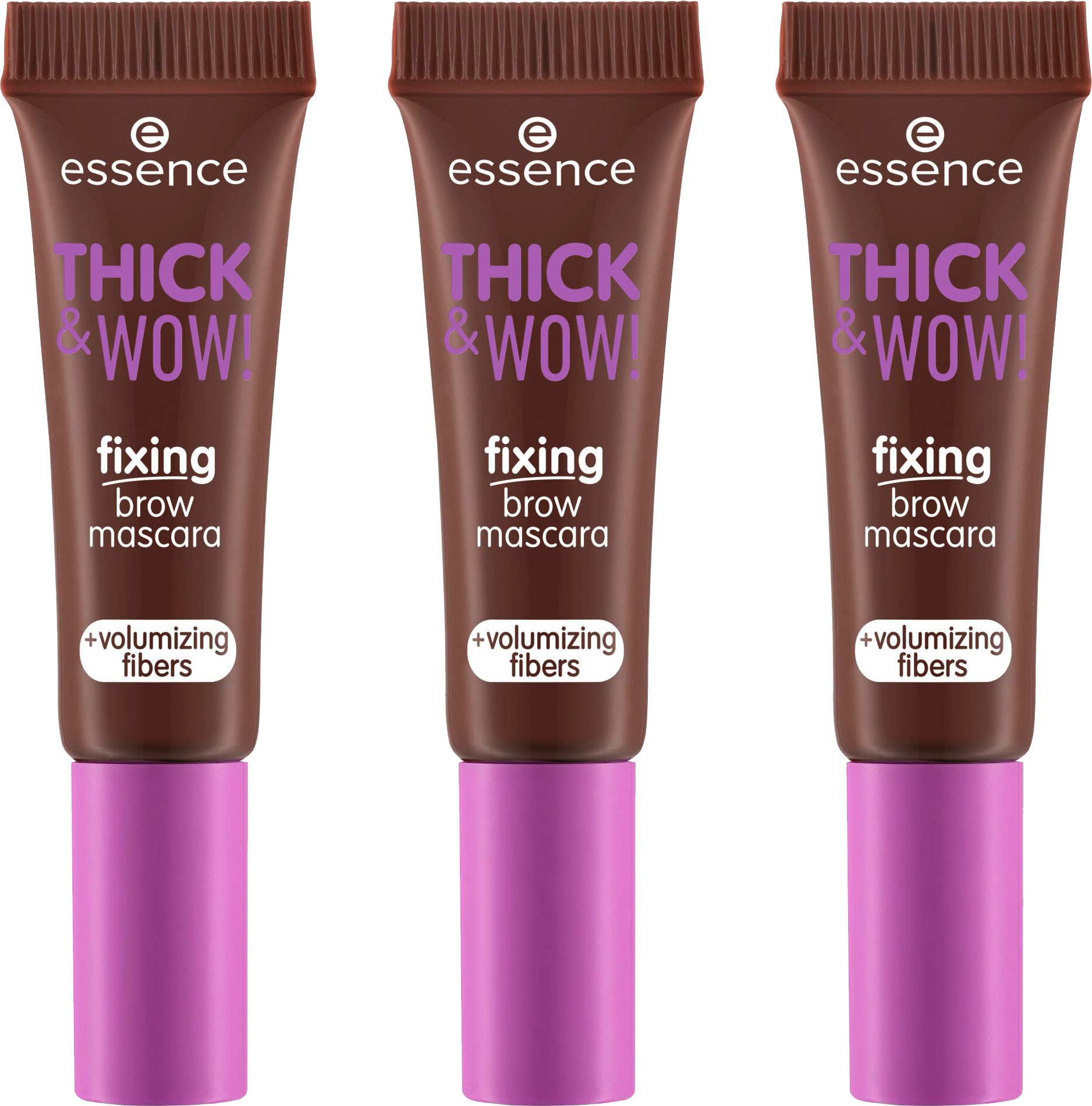 Essence Augenbrauen-Gel »THICK & WOW! fixing brow mascara«, (3 tlg.)