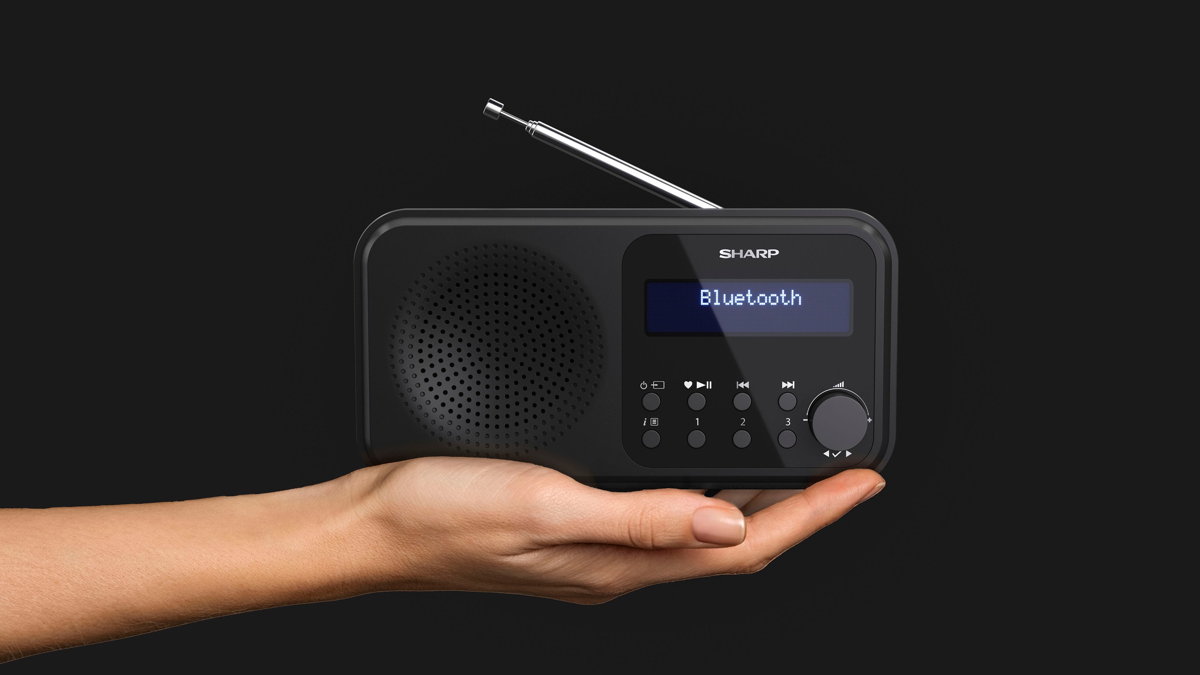 Sharp Radio »DR-P420«, (Bluetooth-A2DP Bluetooth-AVRCP Bluetooth Digitalradio (DAB+)-FM-Tuner mit RDS 2 W)