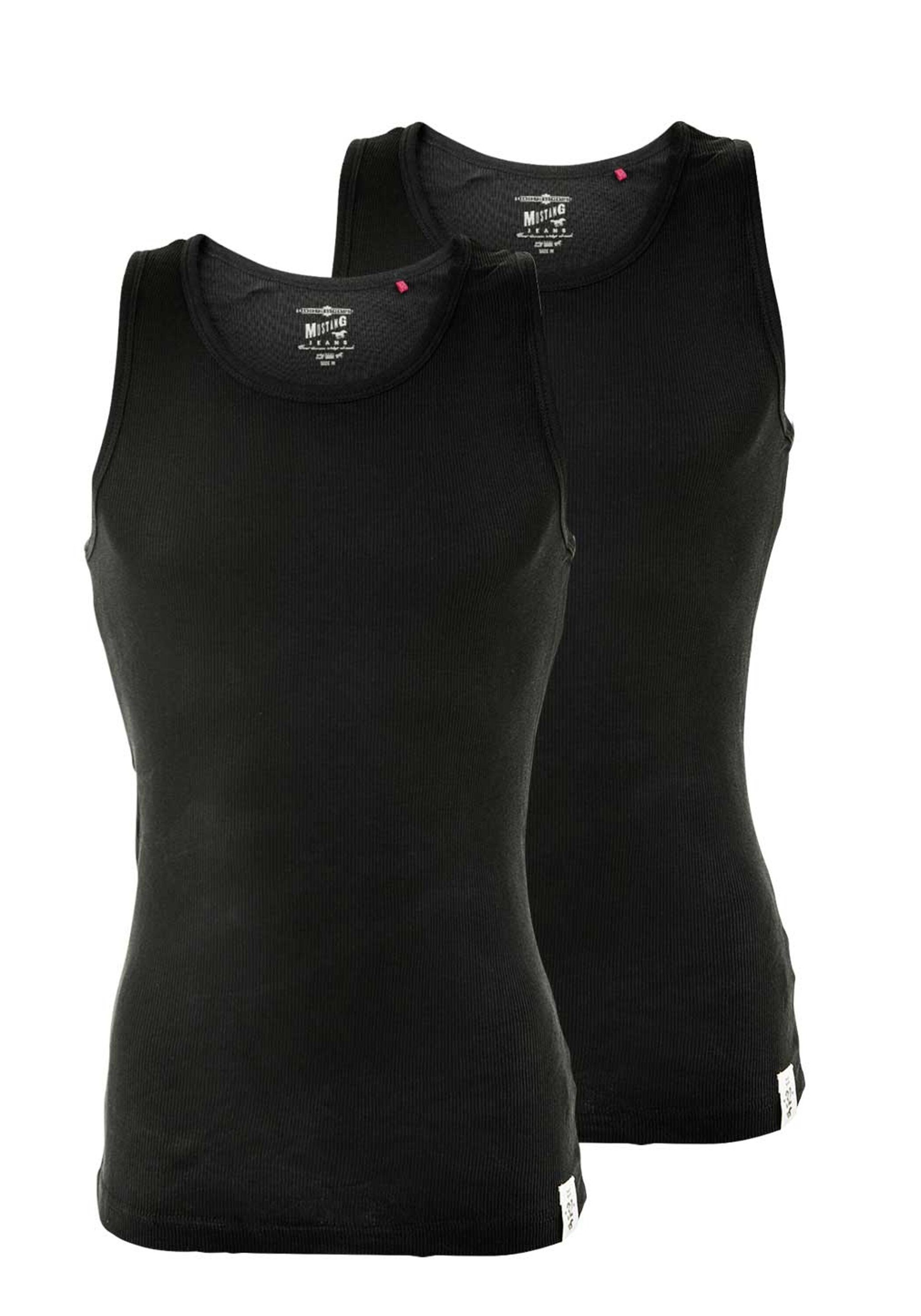 MUSTANG Unterhemd »Unterhemd Tank Top True Denim 2P 2er Pack«