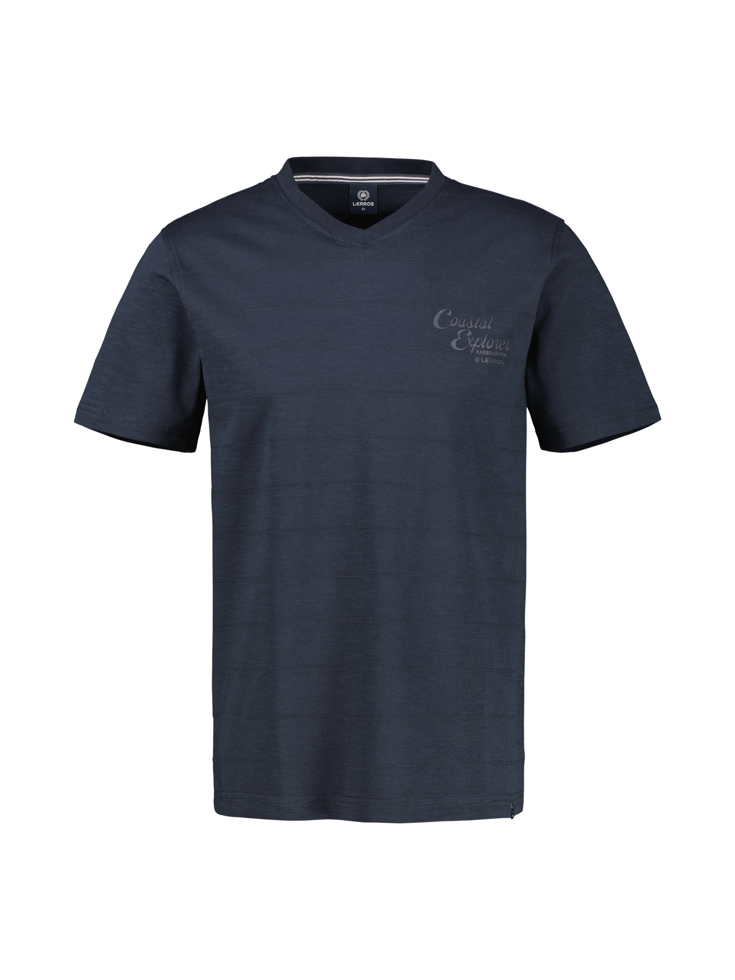 LERROS T-Shirt »T-Shirt mit V-Neck in Strickqualität«