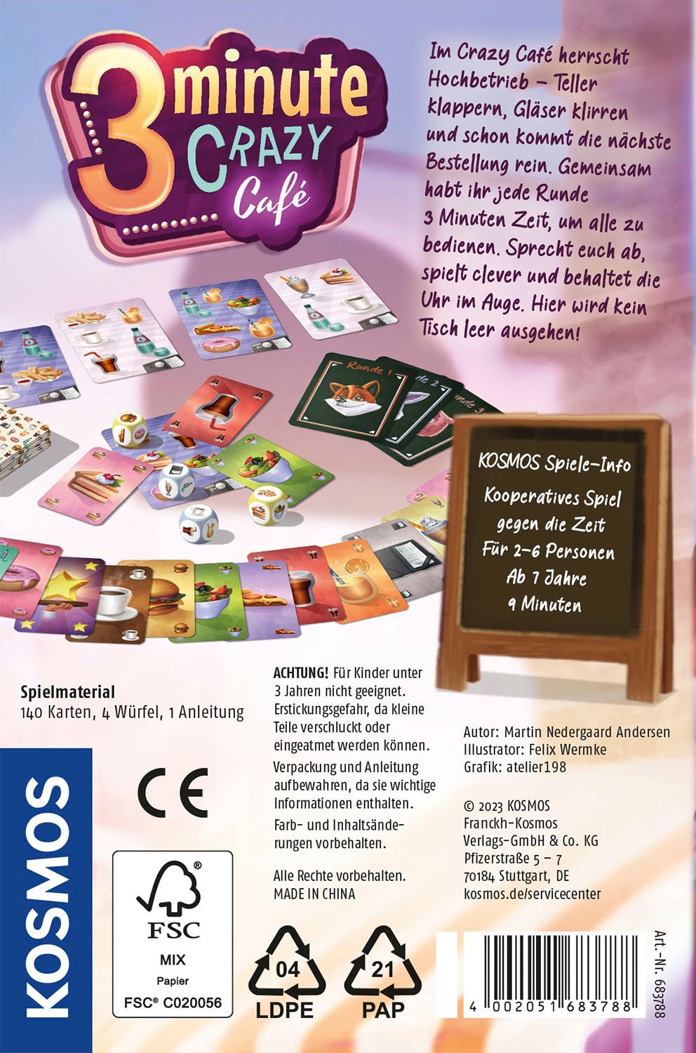 Kosmos Spiel »3 Minute Crazy Café«