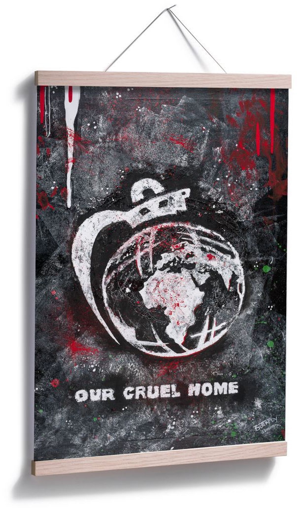 Wandposter Schriftzug, (1 Bild, St.), Wandbild, Shop OTTO im Online Cruel Poster, Wall-Art »Our World«, Poster