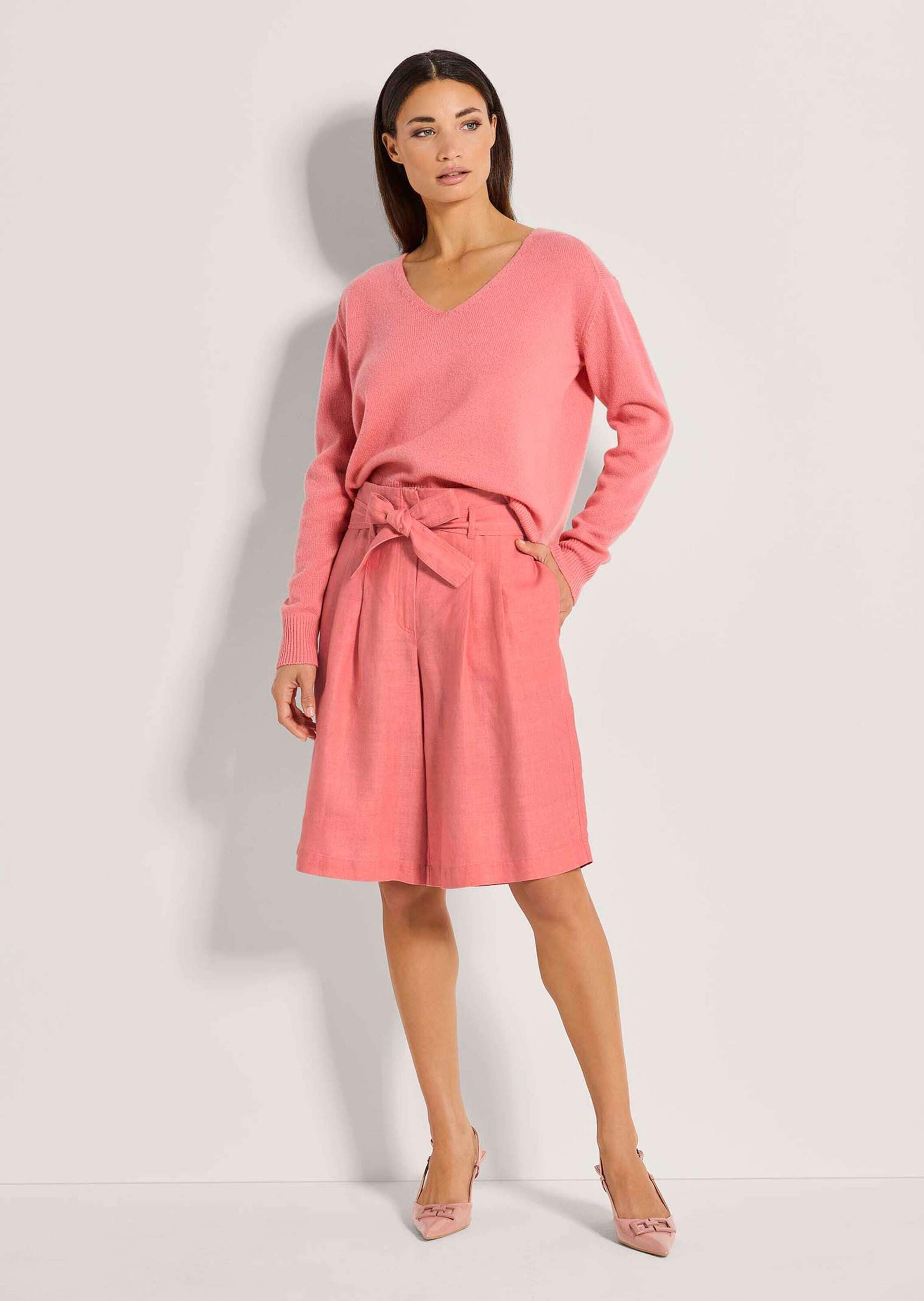 MADELEINE Bermudas »Bermuda Highwaist-Bermudas aus Leinen«