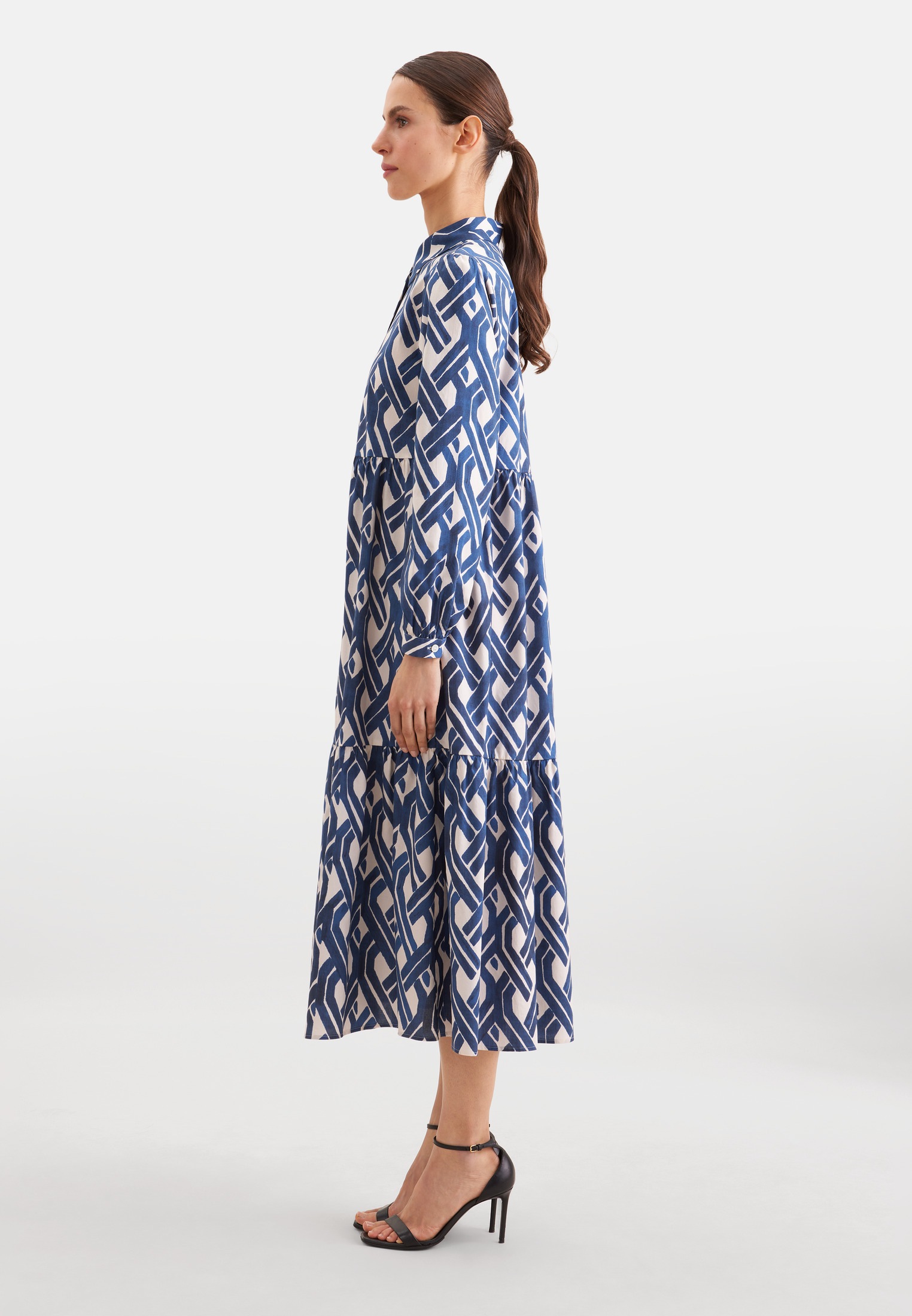 seidensticker Sommerkleid 1/1 Kragen Druck