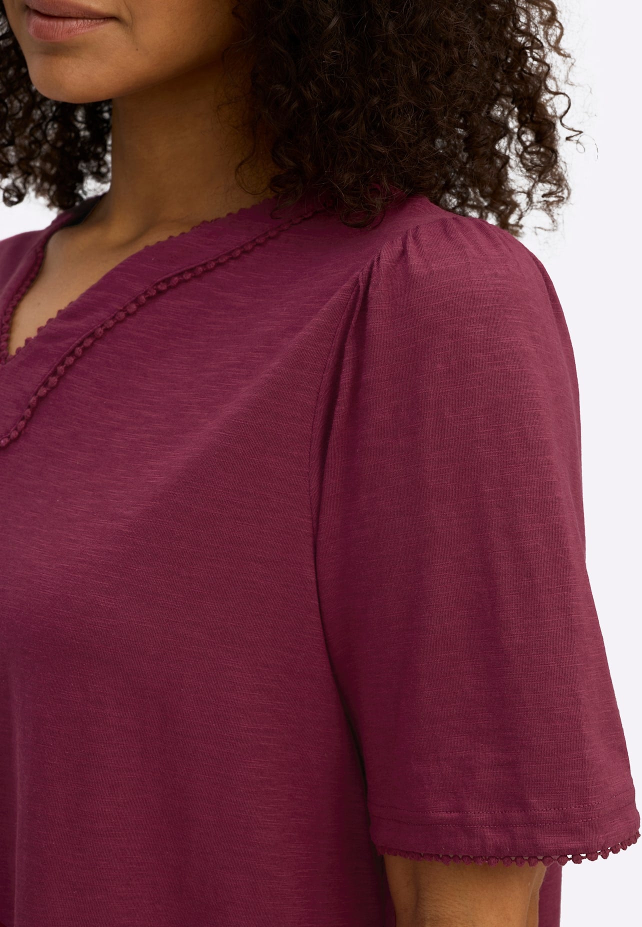 Sheego Kurzarmshirt »Halbarmshirt« 1