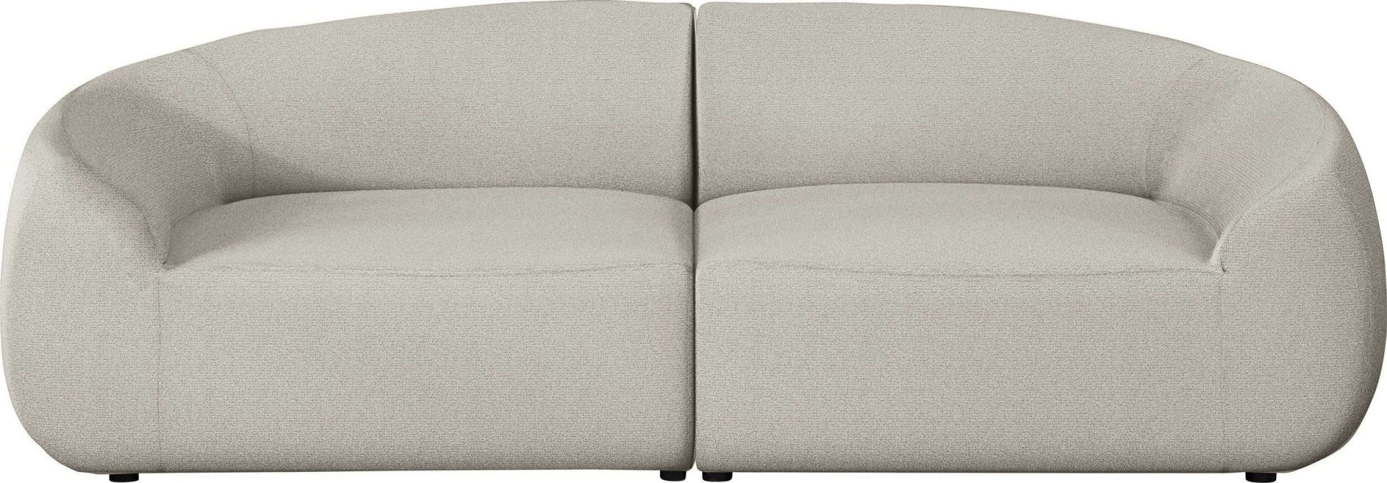 LeGer Home by Lena Gercke Big-Sofa »YANI, Designersofa, organische Form, Maße B/T/H: 240/64/81 cm«, mit Wellenunterfederung, auch in Bouclé, passend zur Serie