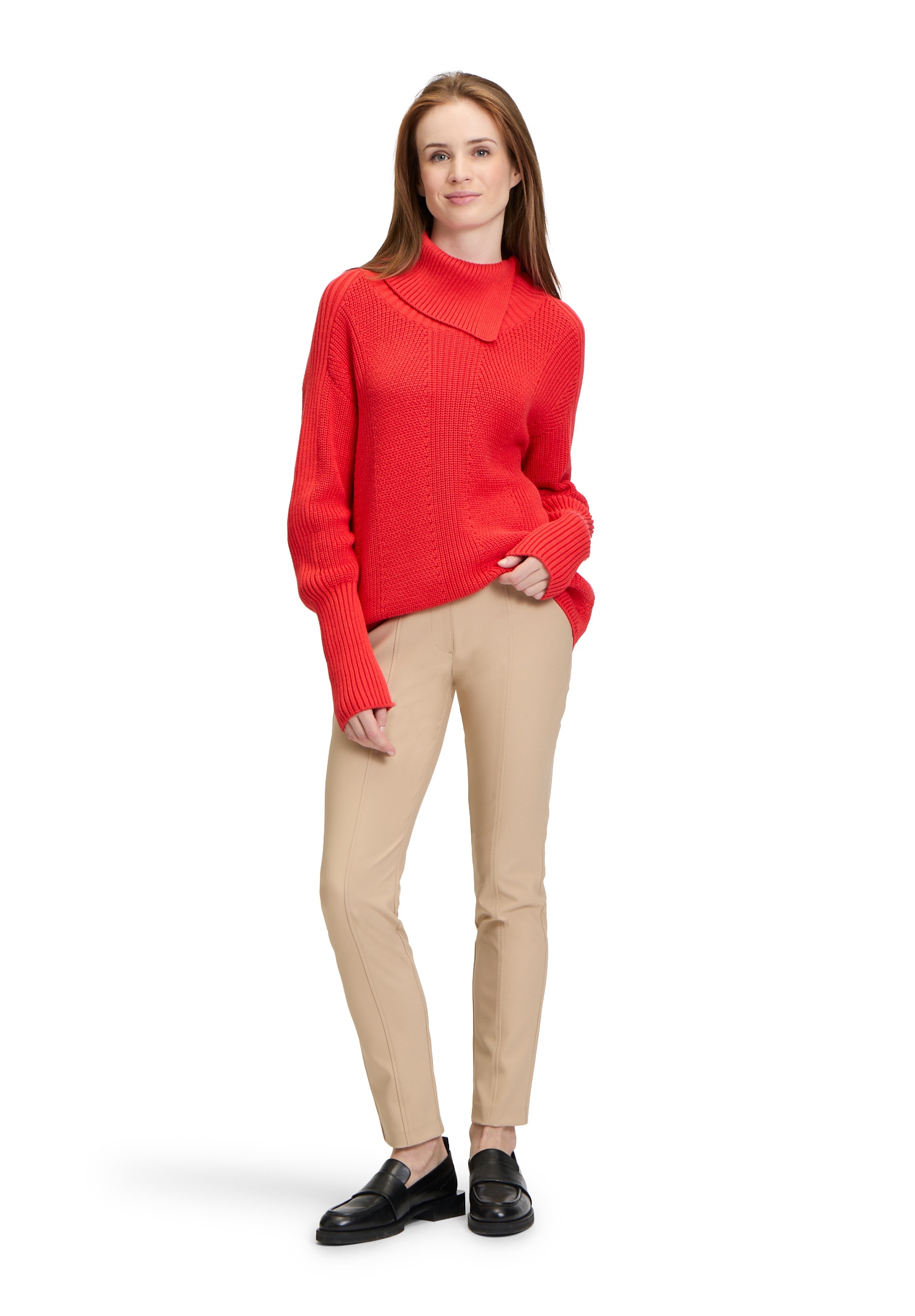 Betty Barclay Rundhalspullover »Grobstrick-Pullover mit hohem Kragen«