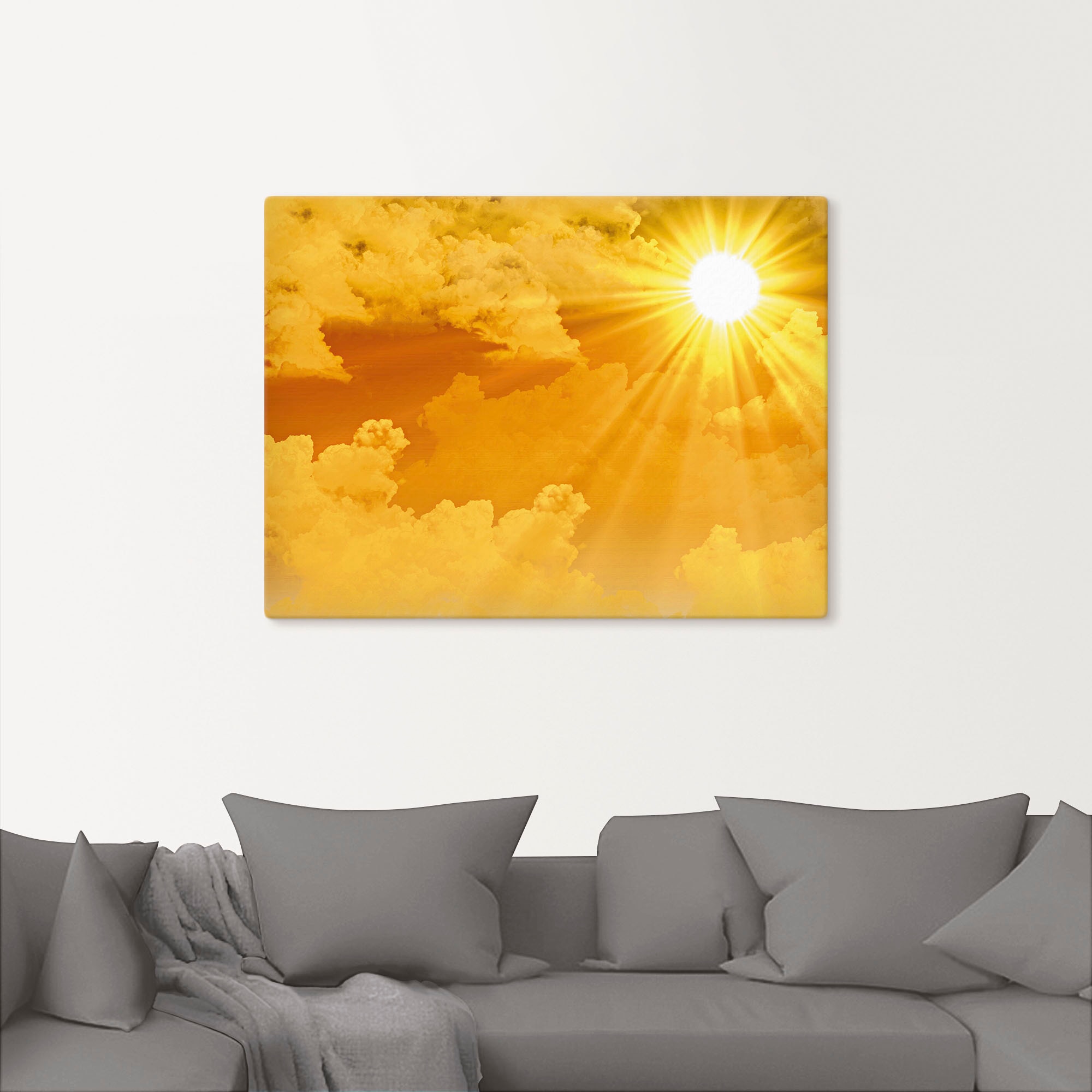 Artland Wandbild »Warme Sonnenstrahlen«, Himmel, (1 St.), als Leinwandbild, Poster, Wandaufkleber in verschied. Größen