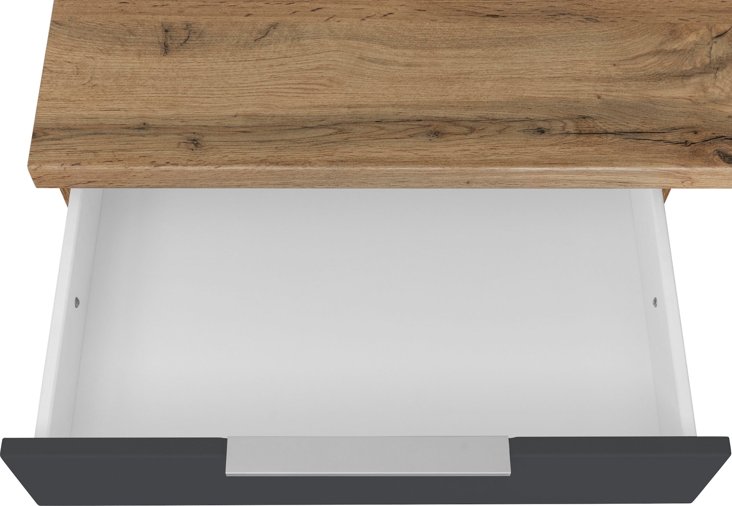 KOCHSTATION Küchenzeile »KS-Luhe« 360 cm breit, wahlweise mit oder ohne E-Geräten, gefräste MDF-Fronten