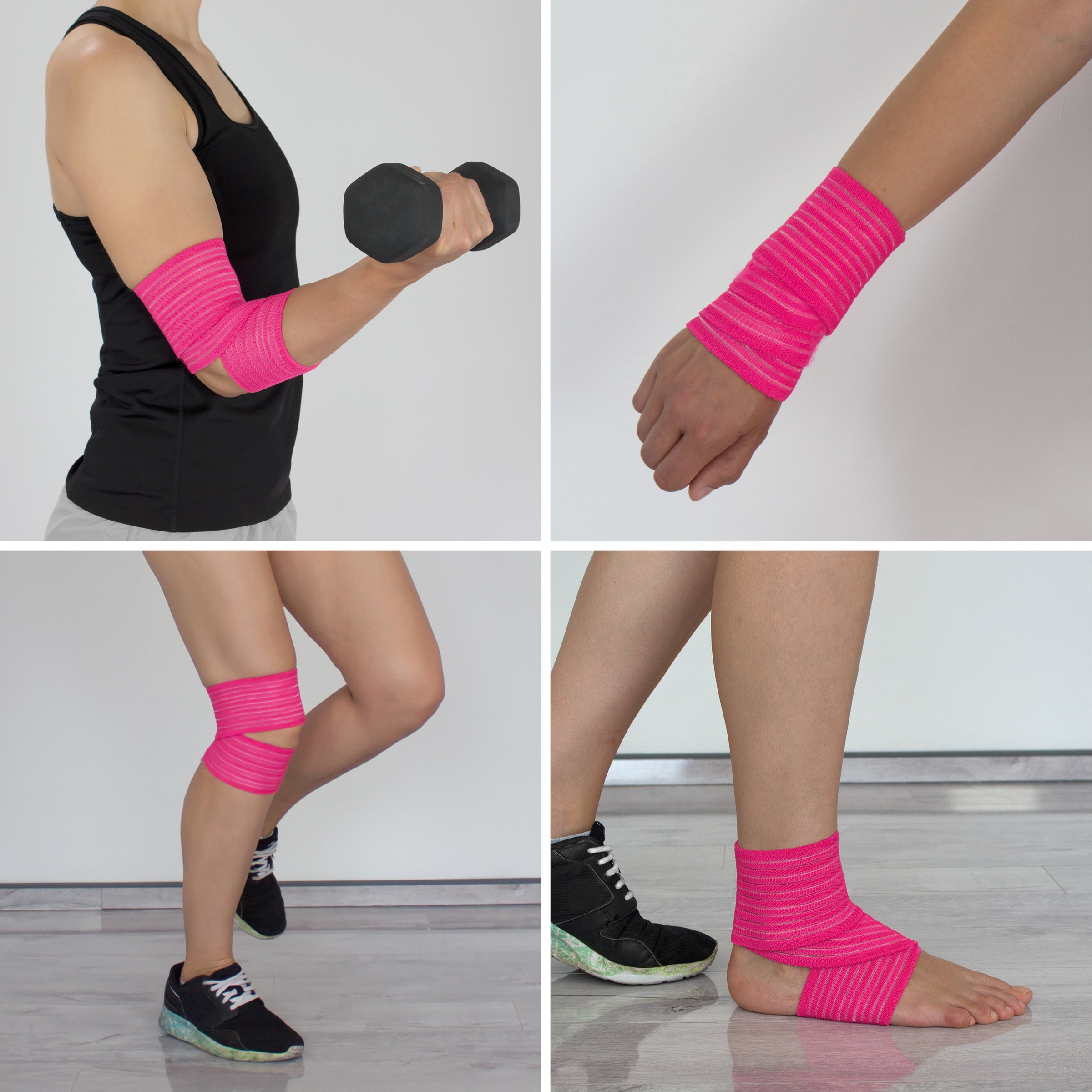 Hydas Stützbandage »Universal-Gelenkbandage, Doppelpack - Stützt die Gelenke und Bänder«, Ideal für Knie, Knöchel, Ellenbogen oder Handgelenk