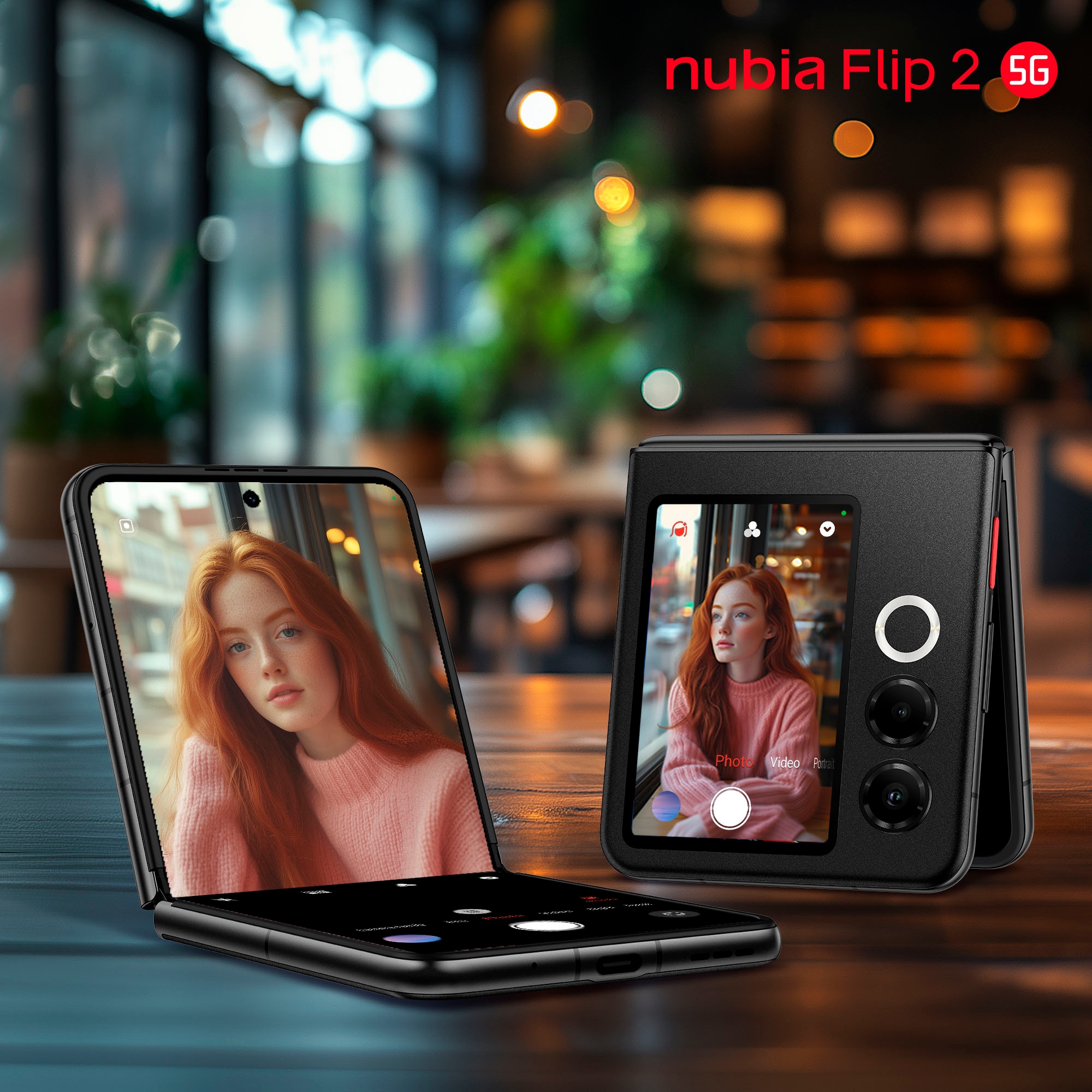 Nubia Smartphone »Flip 2«, night black