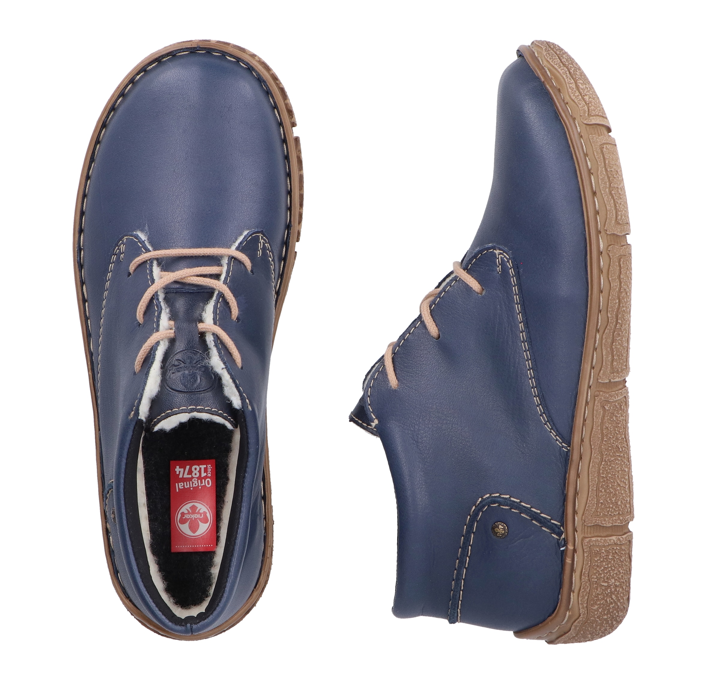 Rieker Winterboots, Schnürboots, Kurz-Stiefelette mit Schaftrandpolsterung