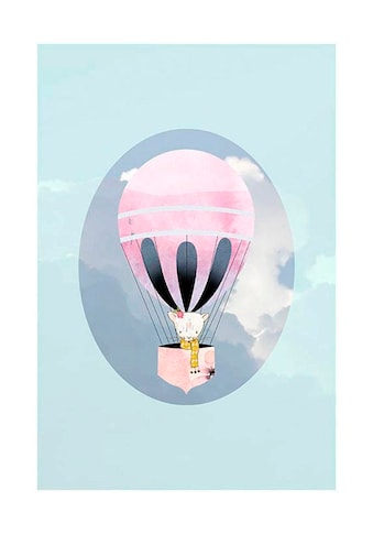 Komar Poster »Happy Balloon Green«, Figuren, Höhe: 70cm kaufen