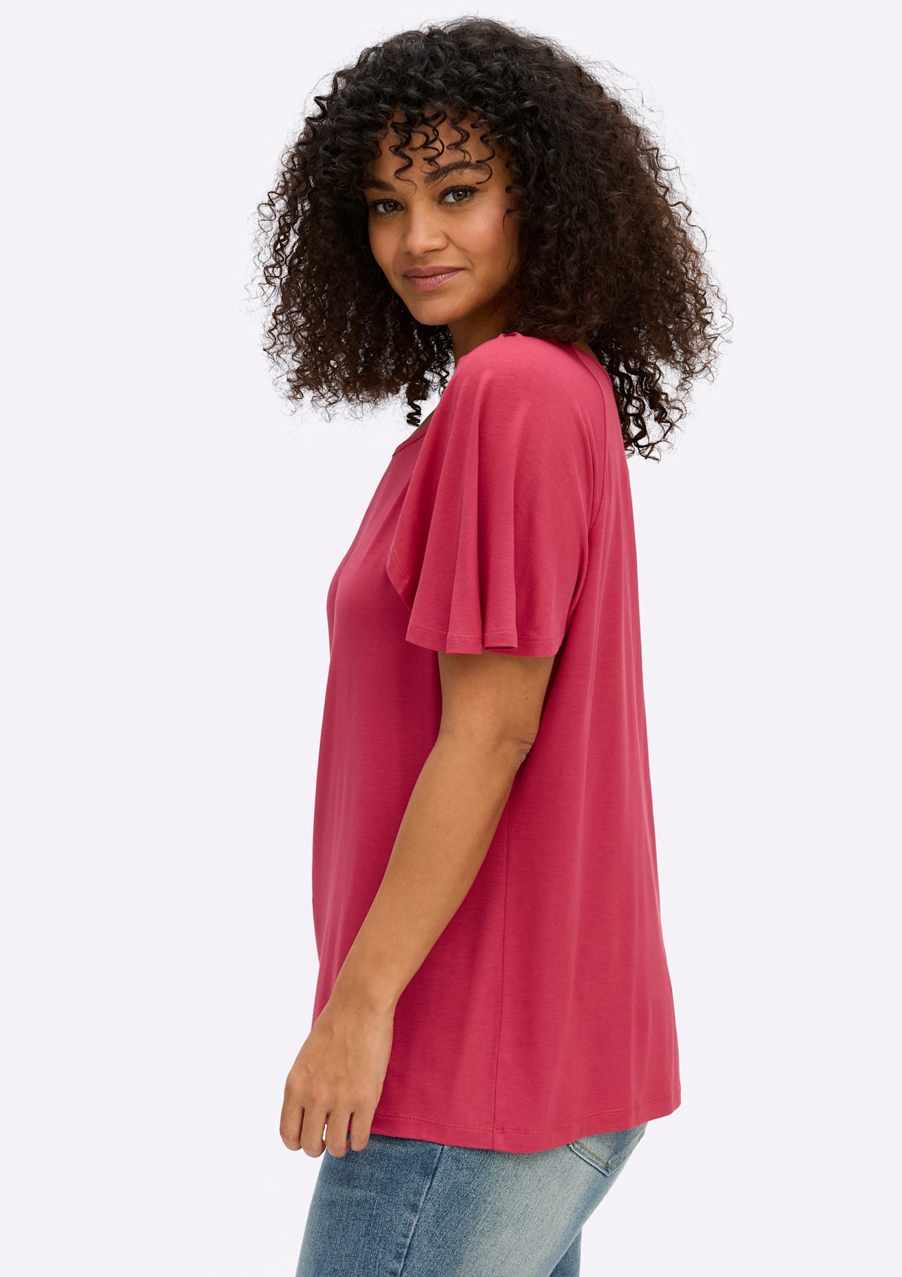 Sheego Rundhalsshirt »T-Shirt« 1