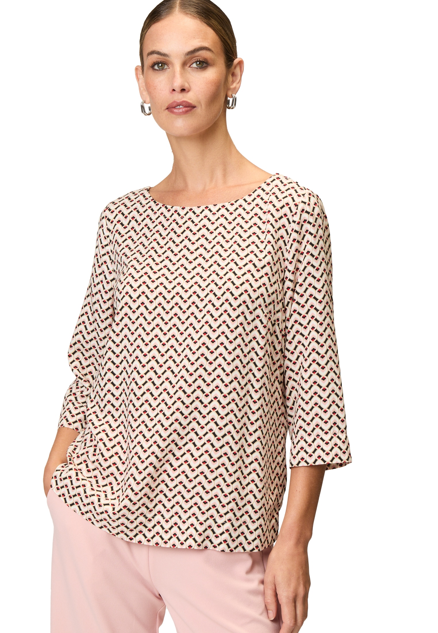 Zero Klassische Bluse »Bluse mit grafischem Druck«
