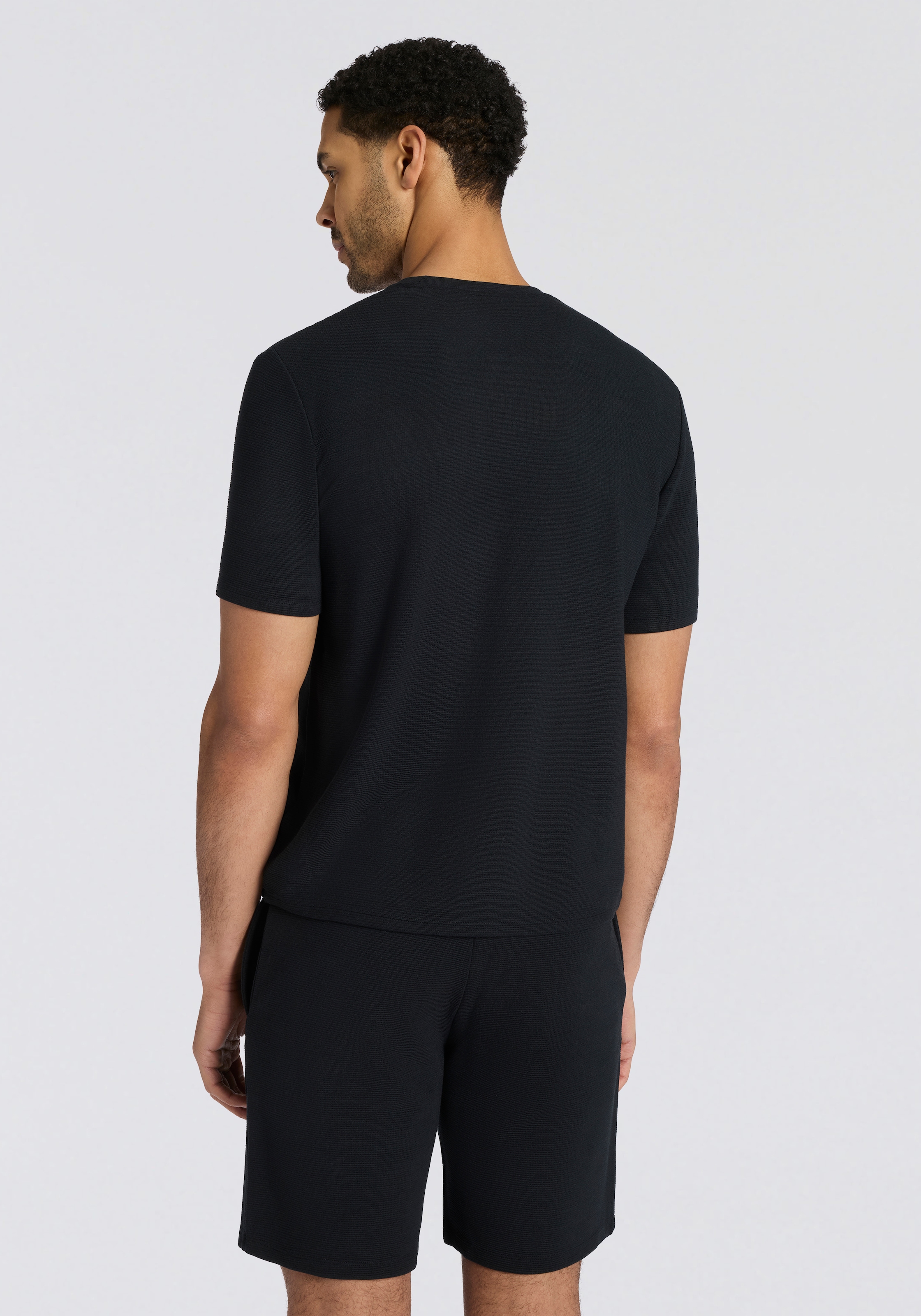 BOSS T-Shirt aus Ripp-Qualität, regular fit, Rundhals