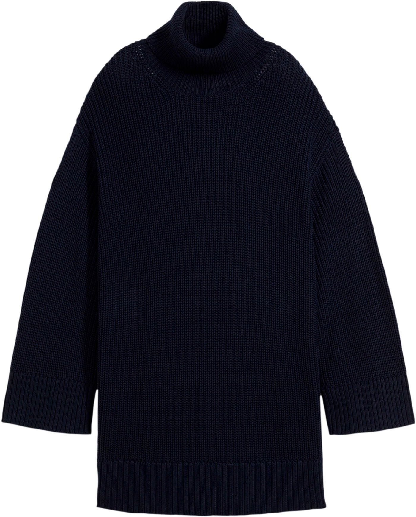 bonprix Rollkragenpullover »Oversize-Rollkragenpullover aus Baumwoll-Mix« aus Baumwoll-Mix, mit Rollkragen, mit Seitenschlitzen