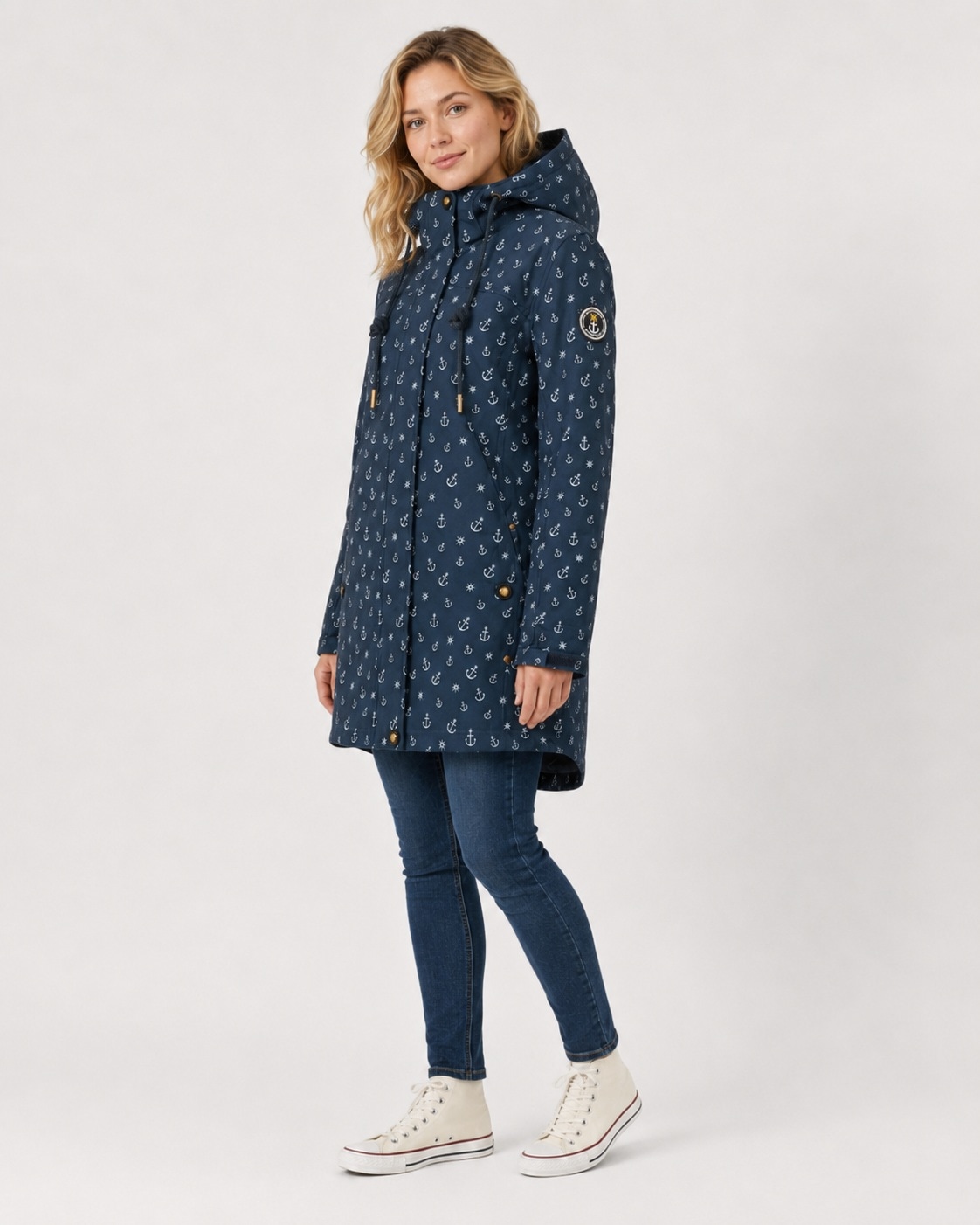 ankerglut Funktionsjacke »Friesennerz Ankerglutschein II Regenmantel, Longjacket« auch in Großen Größen erhältlich