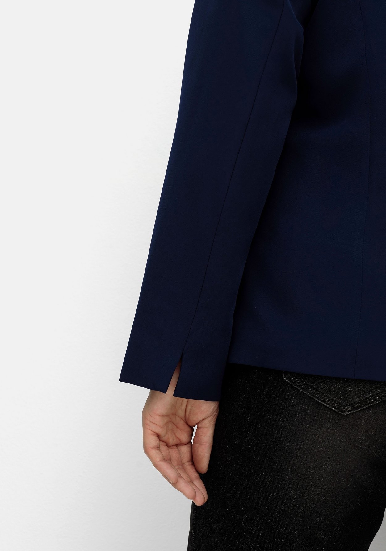 Sheego Jackenblazer »Blazer mit Stehkragen und Kontrast-Zipper«