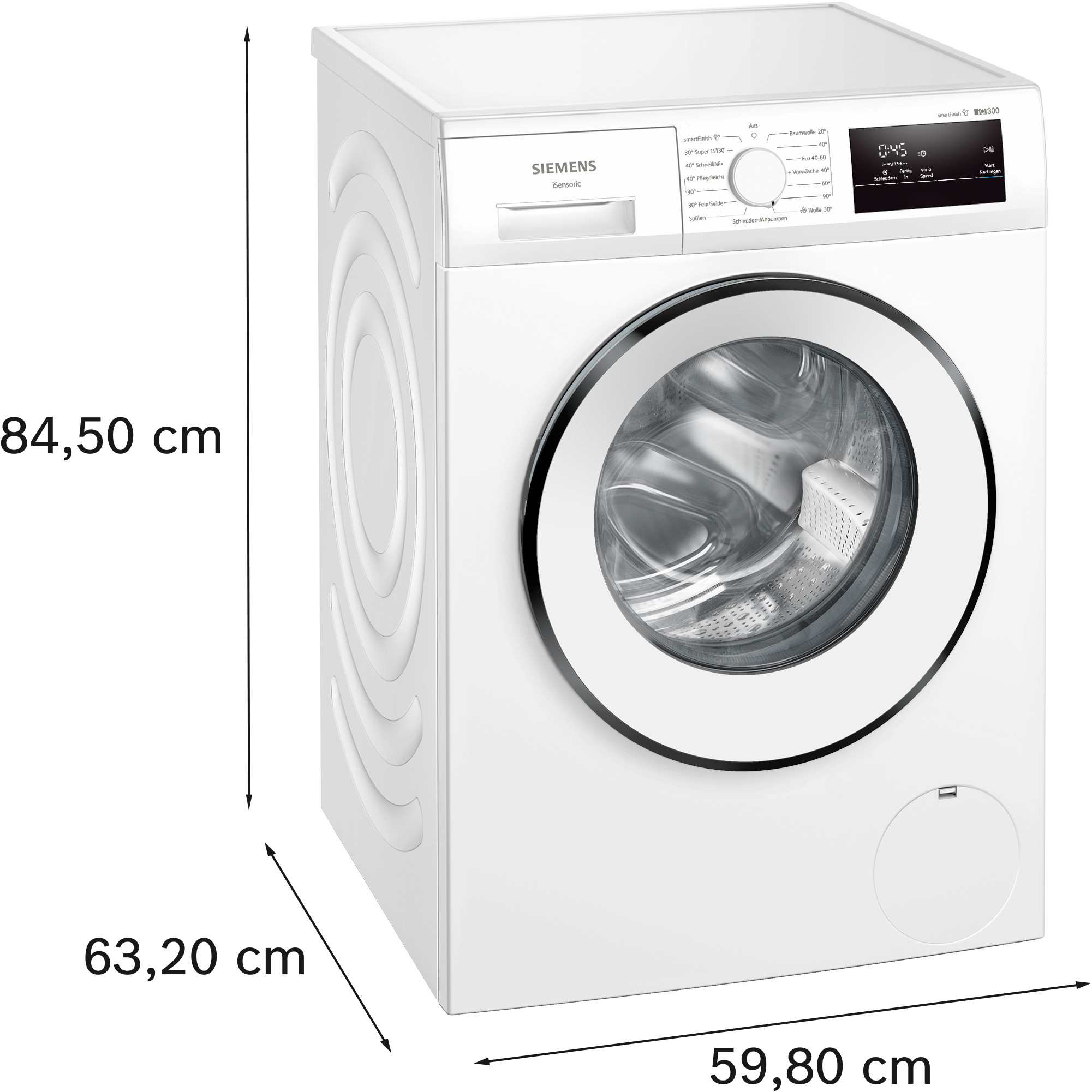 SIEMENS Waschmaschine iQ300 »WM14N0A5« 8 kg 1400 U/min