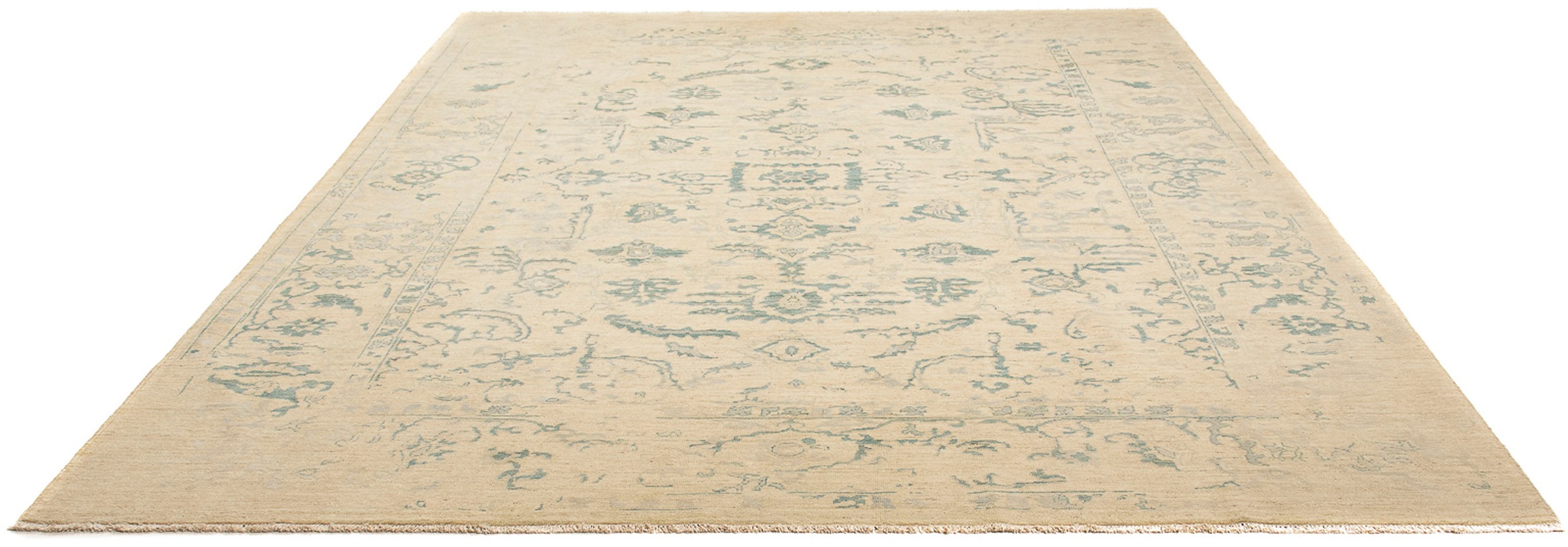 morgenland Orientteppich »Ziegler - 298 x 243 cm - beige«, rechteckig, 6 mm Höhe, Wohnzimmer, Handgeknüpft, Einzelstück mit Zertifikat