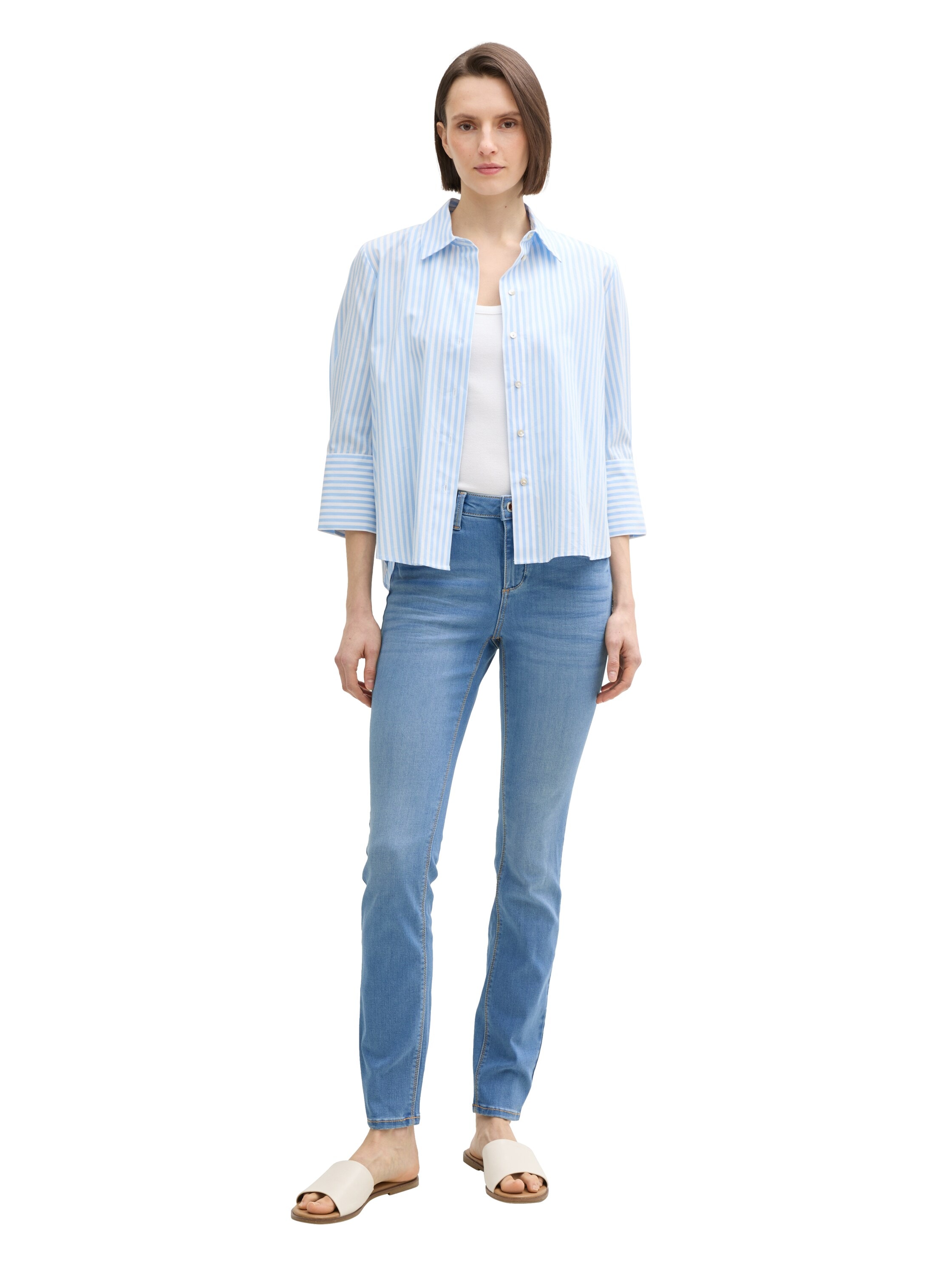 TOM TAILOR Skinny-fit-Jeans, in blauer Waschung