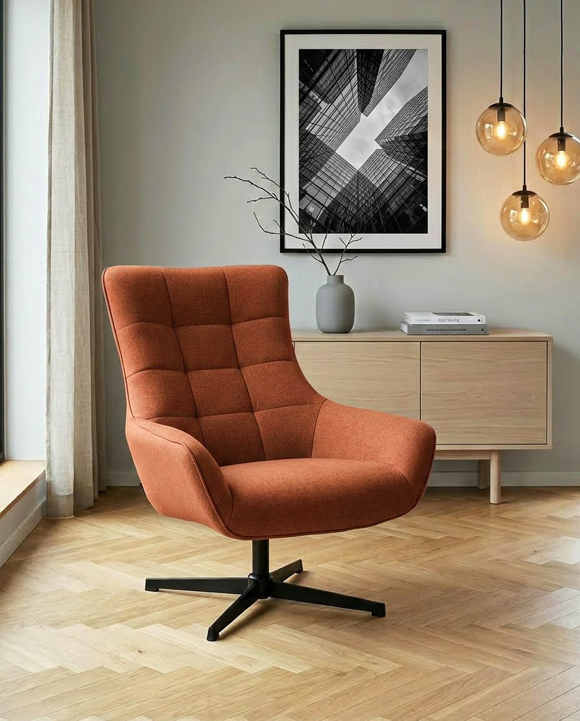 OTTO home Ohrensessel »LEMOORE - OTTO. Verlässliche Qualität.« Relaxsessel, TV-Sessel, 360° Grad drehbar, Feinstruktur