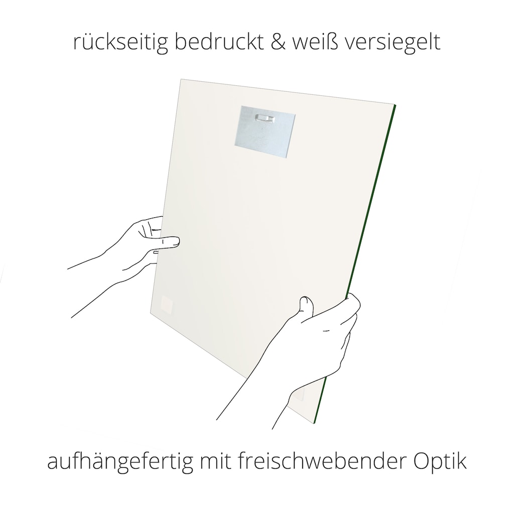 Artland Glasbild »Vogelgezwitscherwetter«, Sprüche & Texte, (1 St.)