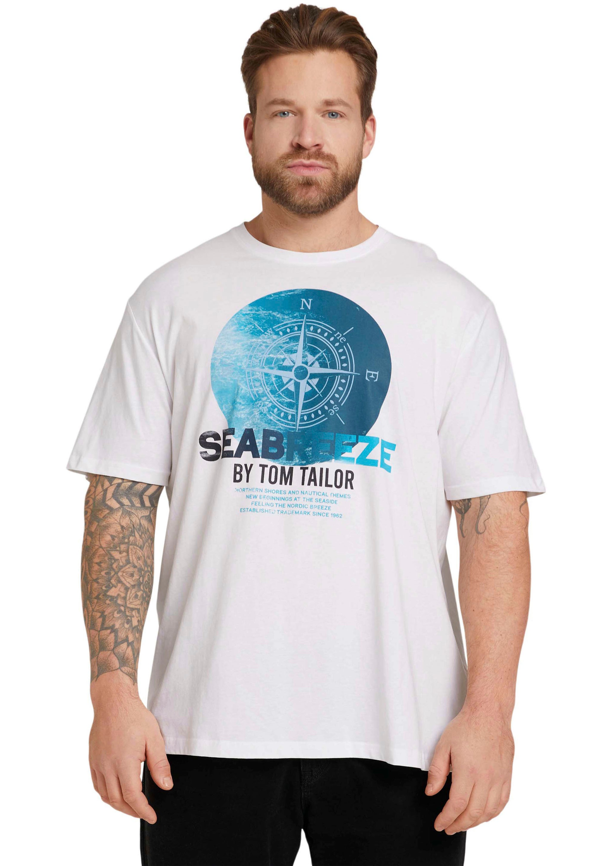 TOM TAILOR PLUS T-Shirt, mit großem Frontprint