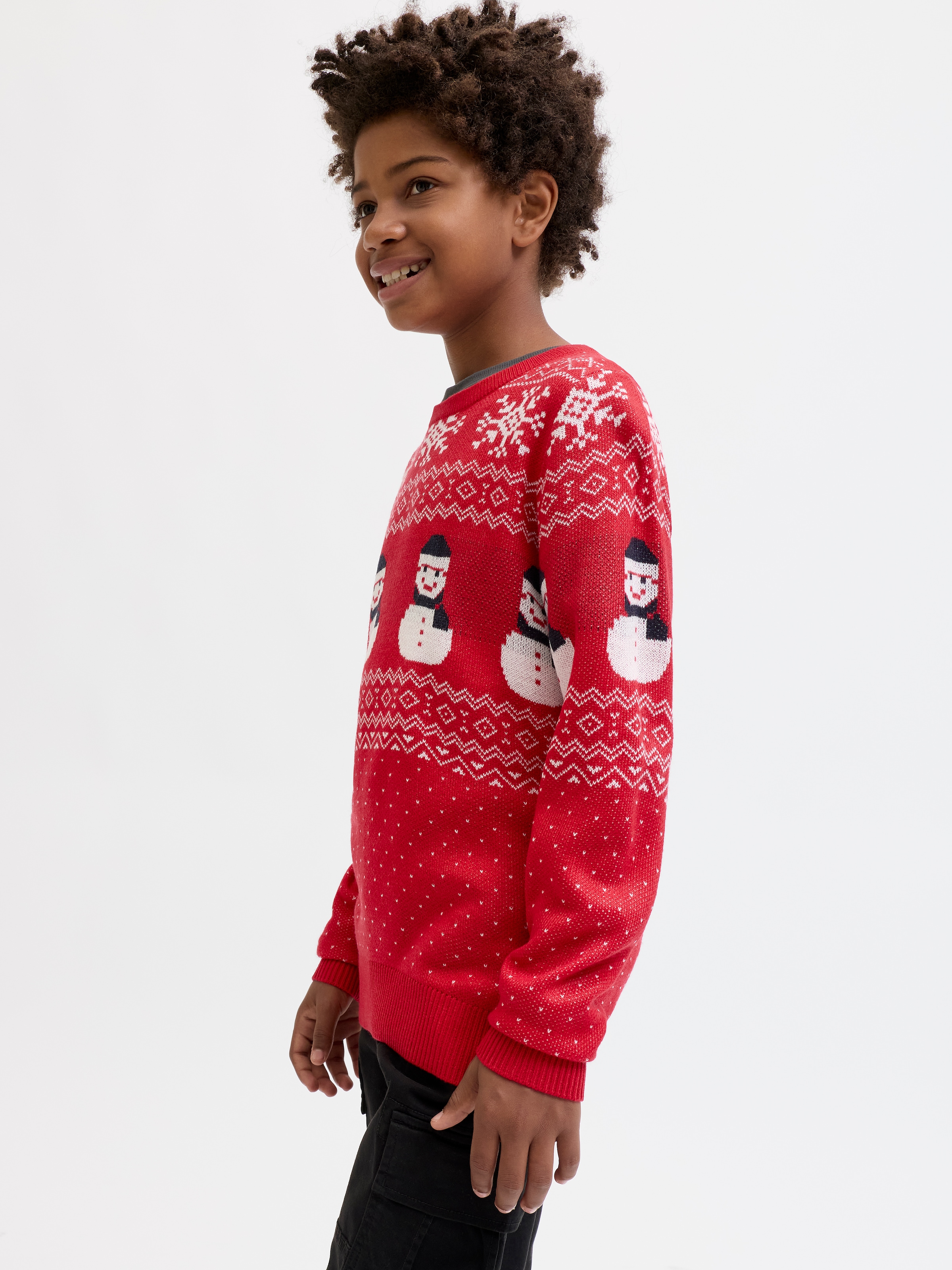 Jack & Jones Junior Weihnachtspullover »JJXMAS ANDREW KNIT CREW NECK JNR«