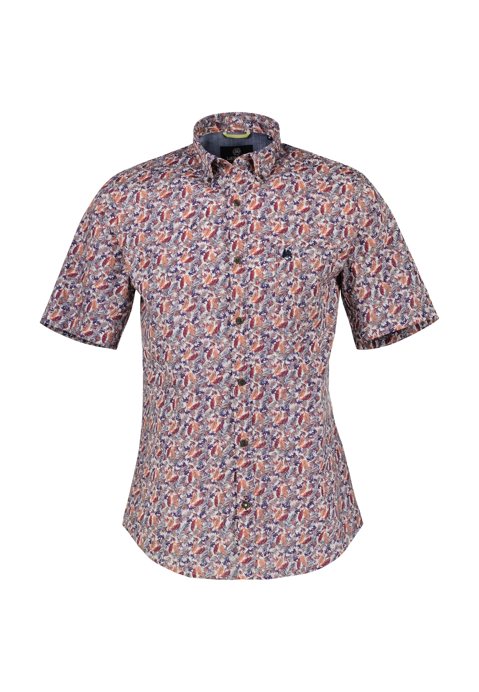 LERROS Kurzarmhemd »LERROS Halbarmhemd mit floralem Print«