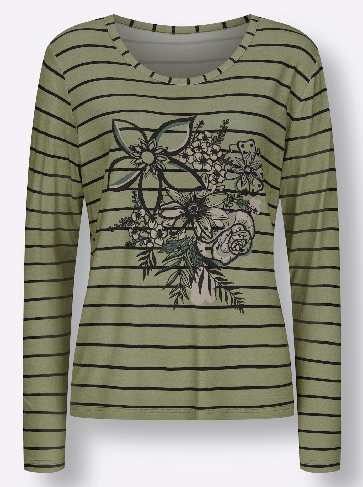 Inspirationen Langarmshirt »Druck-Shirt«, (1 tlg.)