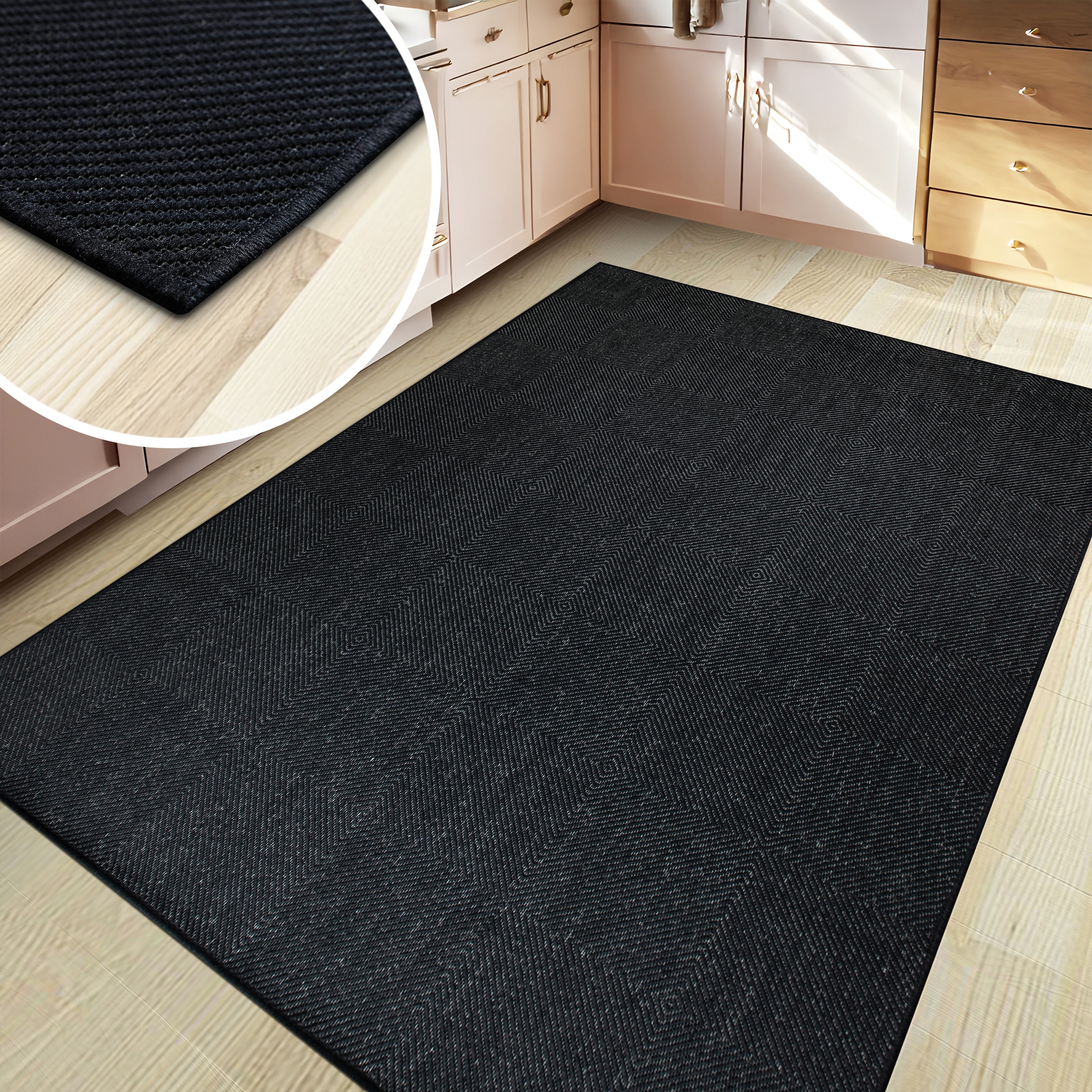 OTTO home Teppich »Anna, auch als Läufer erhältlich« rechteckig 3 mm Höhe In- und Outdoor geeignet, Sisal-Optik, Wetterfest & UV-beständig