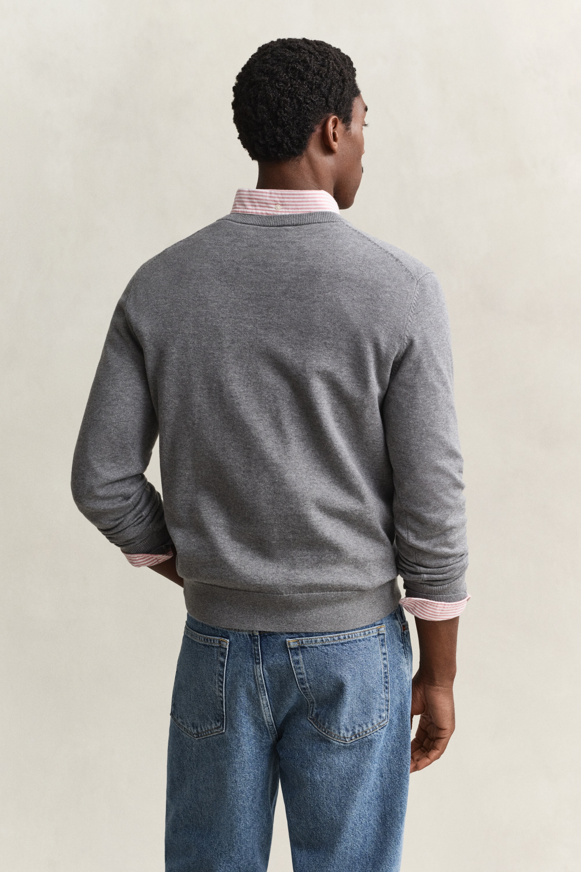 Gant V-Ausschnitt-Pullover »CLASSIC COTTON V-NECK« Regular fit mit V-Ausschnitt