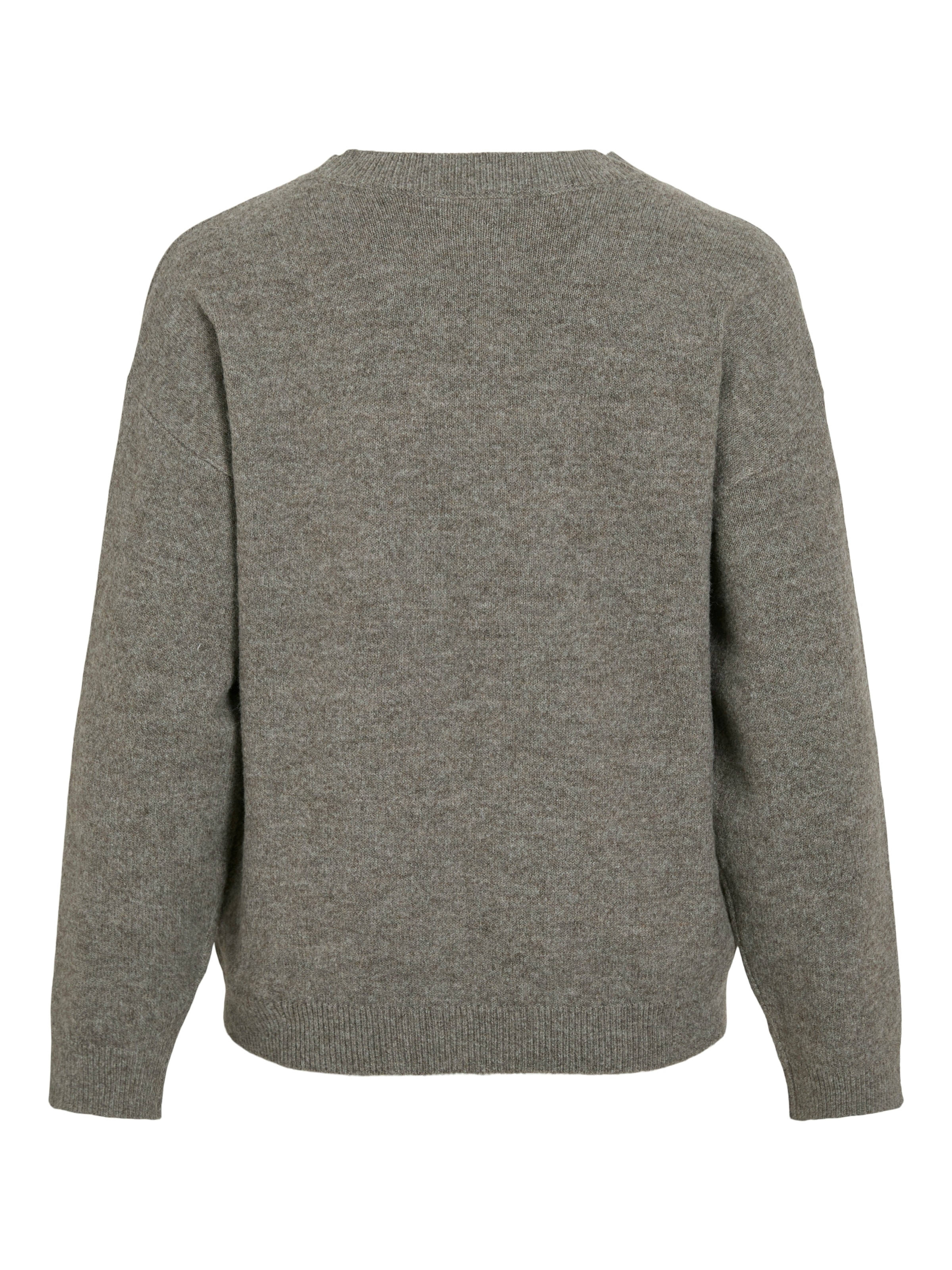 Vila Strickpullover »VILIGA L/S O-NECK KNIT TOP - NOOS« Materialmix, relaxed fit