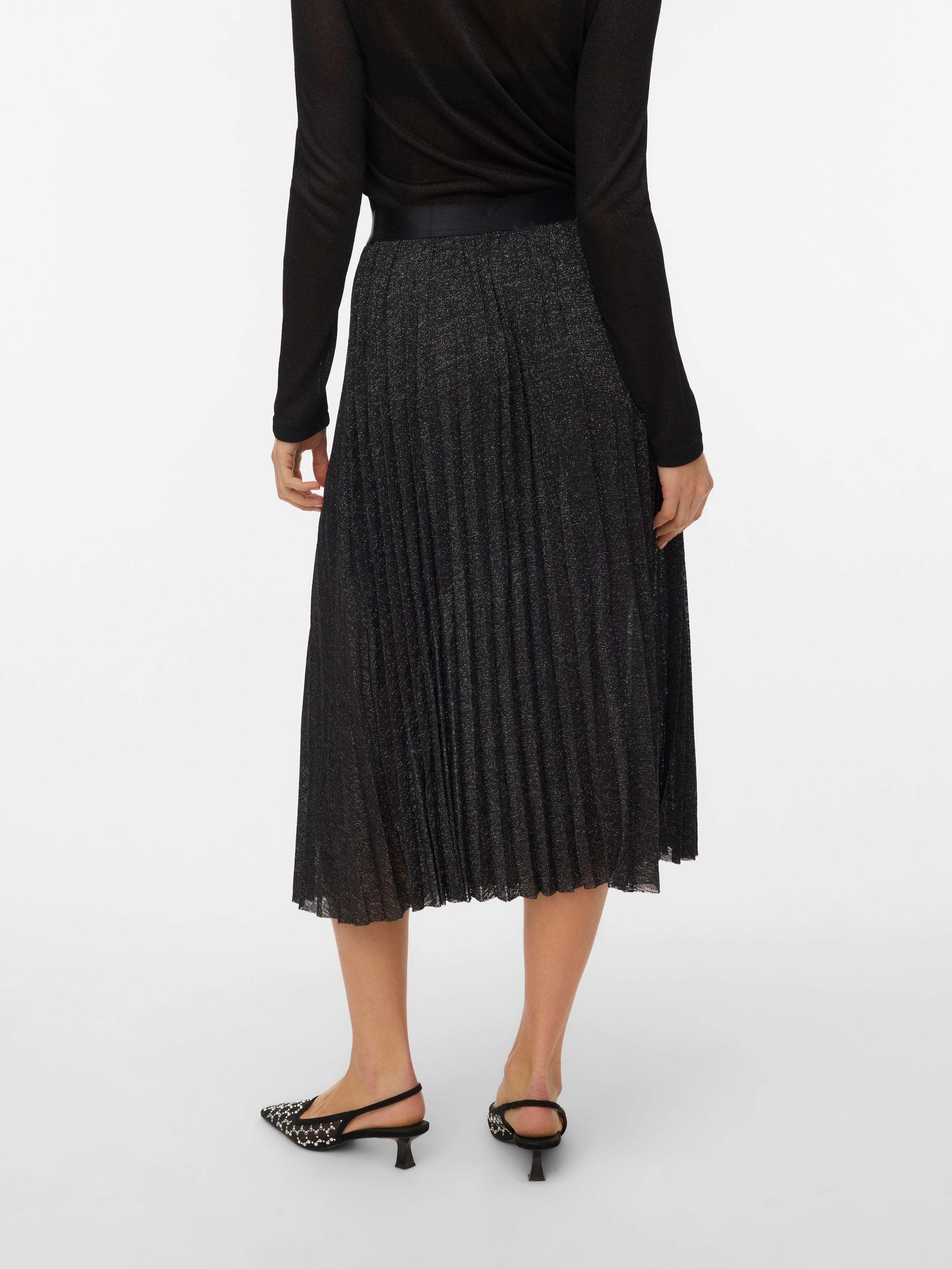 Vero Moda Plisseerock »VMHENLEY MW 7/8 SKIRT JRS BTQ«