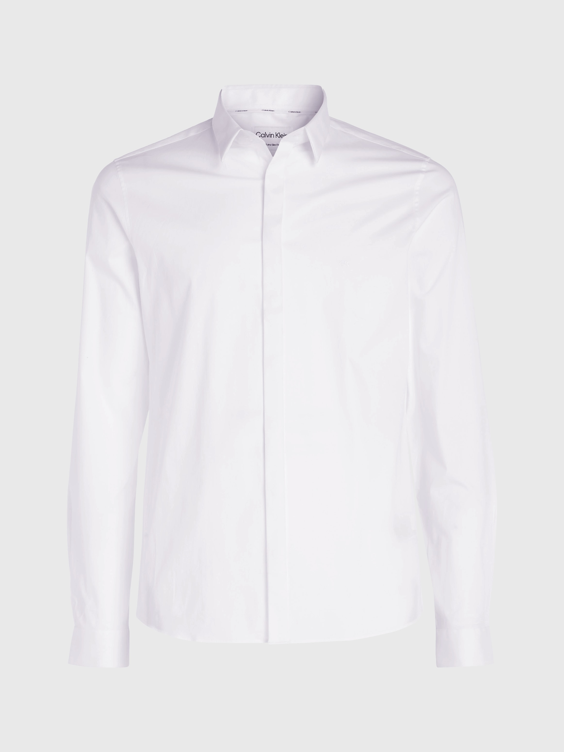 Calvin Klein Langarmhemd »POPLIN HP EXTRA SLIM SHIRT«, mit Logostickerei
